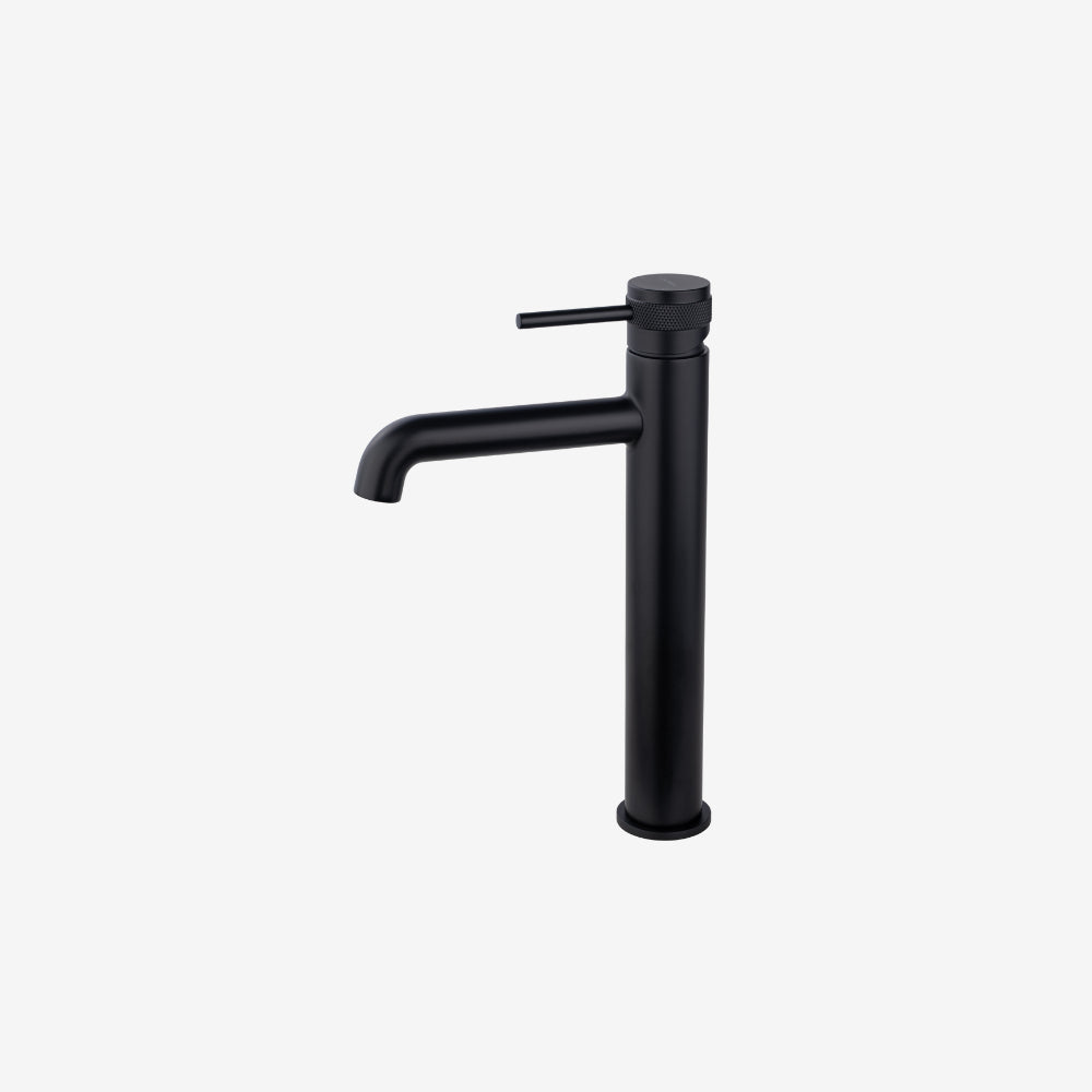 CLEA Spain Round Brass 1-Hole Deck-Mounted Tall Basin Mixer with Pop-Up Waste 299 x 102 mm
