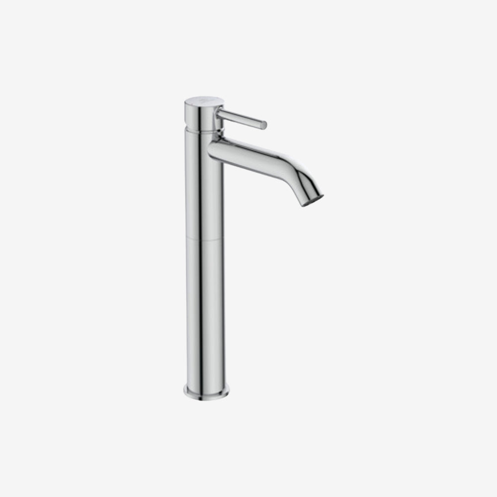 Ideal Standard Ceraline Brass Deck-Mounted Tall Vessel Basin Mixer 5 L/min with Pop-Up Waste 321 x 50 x 190 mm