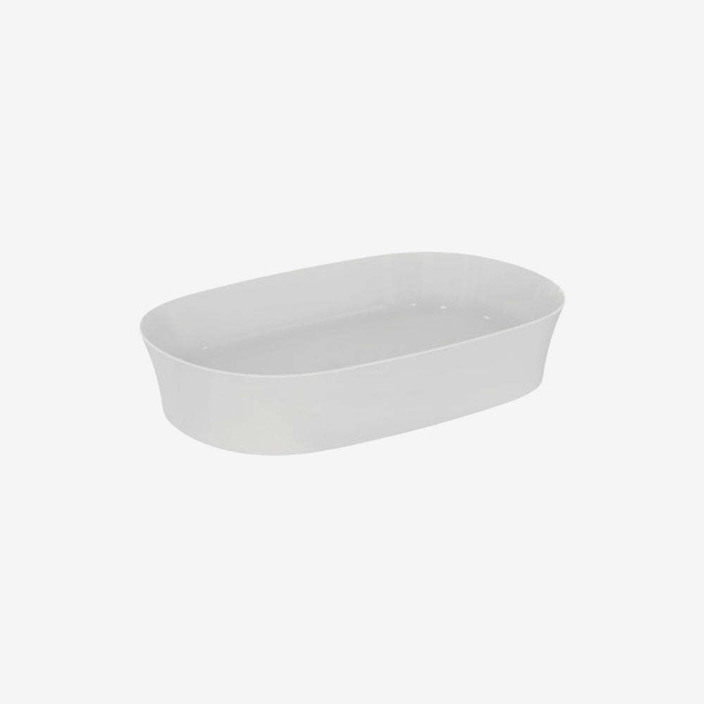 Ideal Standard Ipalyss VSL Oval Ceramic On-Furniture Basin without Tap Hole 380 x 600 x 120 mm