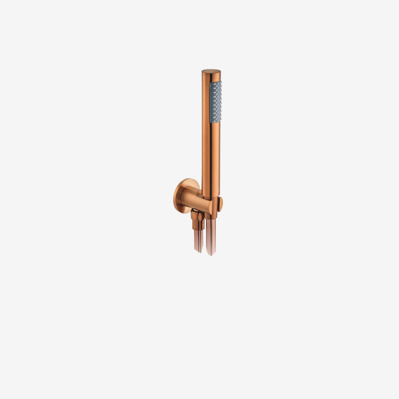 VADO Wall-Mounted Single-Function Hand Shower with 150 cm Hose, Bracket & Integrated Outlet 28 x 28 x 185 mm