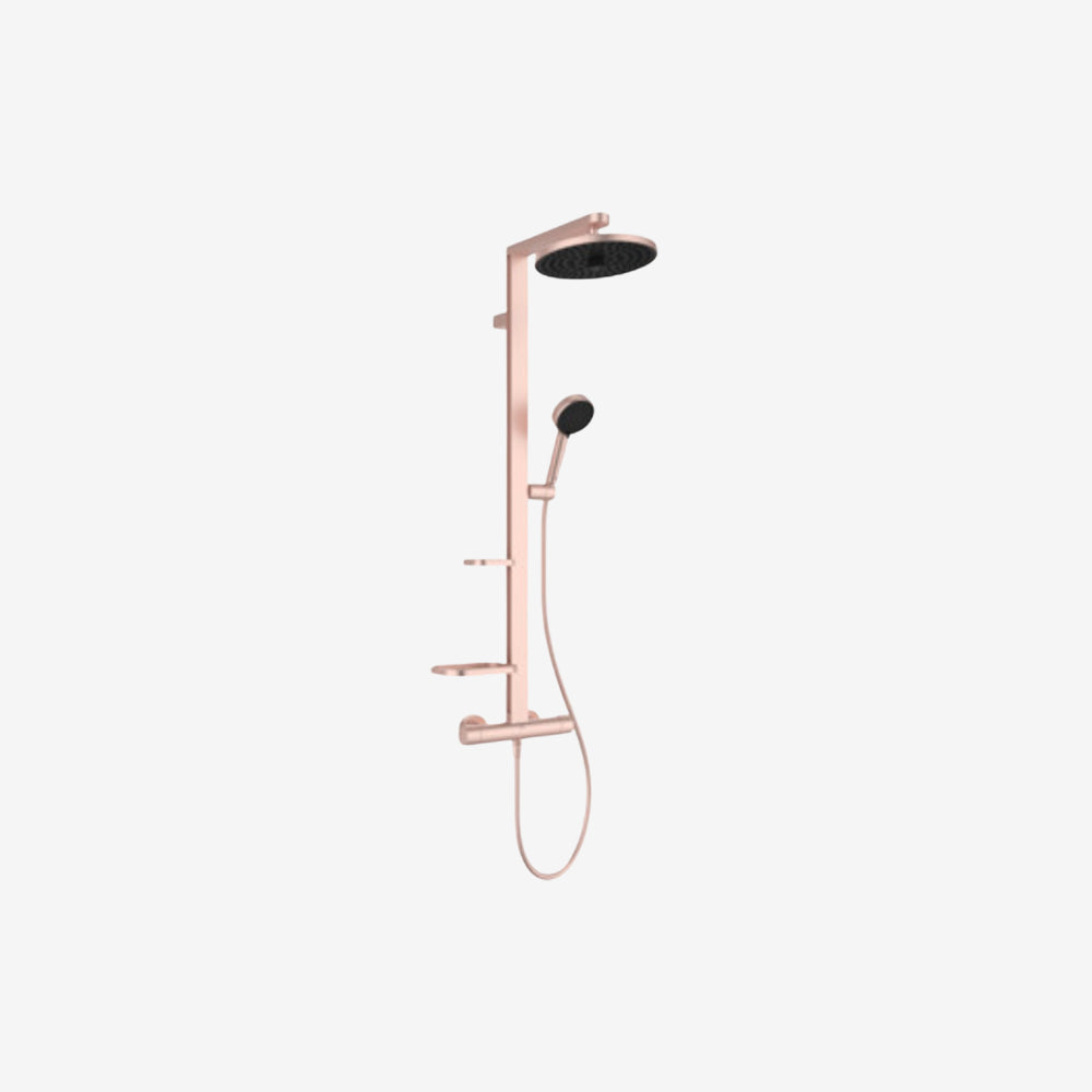 Ideal Standard Ceratherm Alu+ Aluminium Wall Mounted Exposed Shower System with Thermostatic Mixer 1113 x 356 x 501 mm