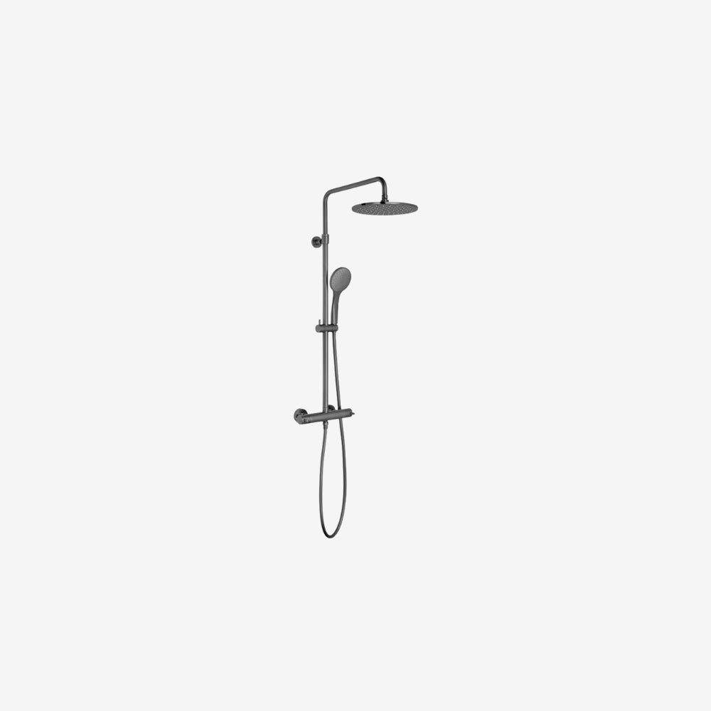 Exposed Round Adjustable Thermostatic Shower Column
