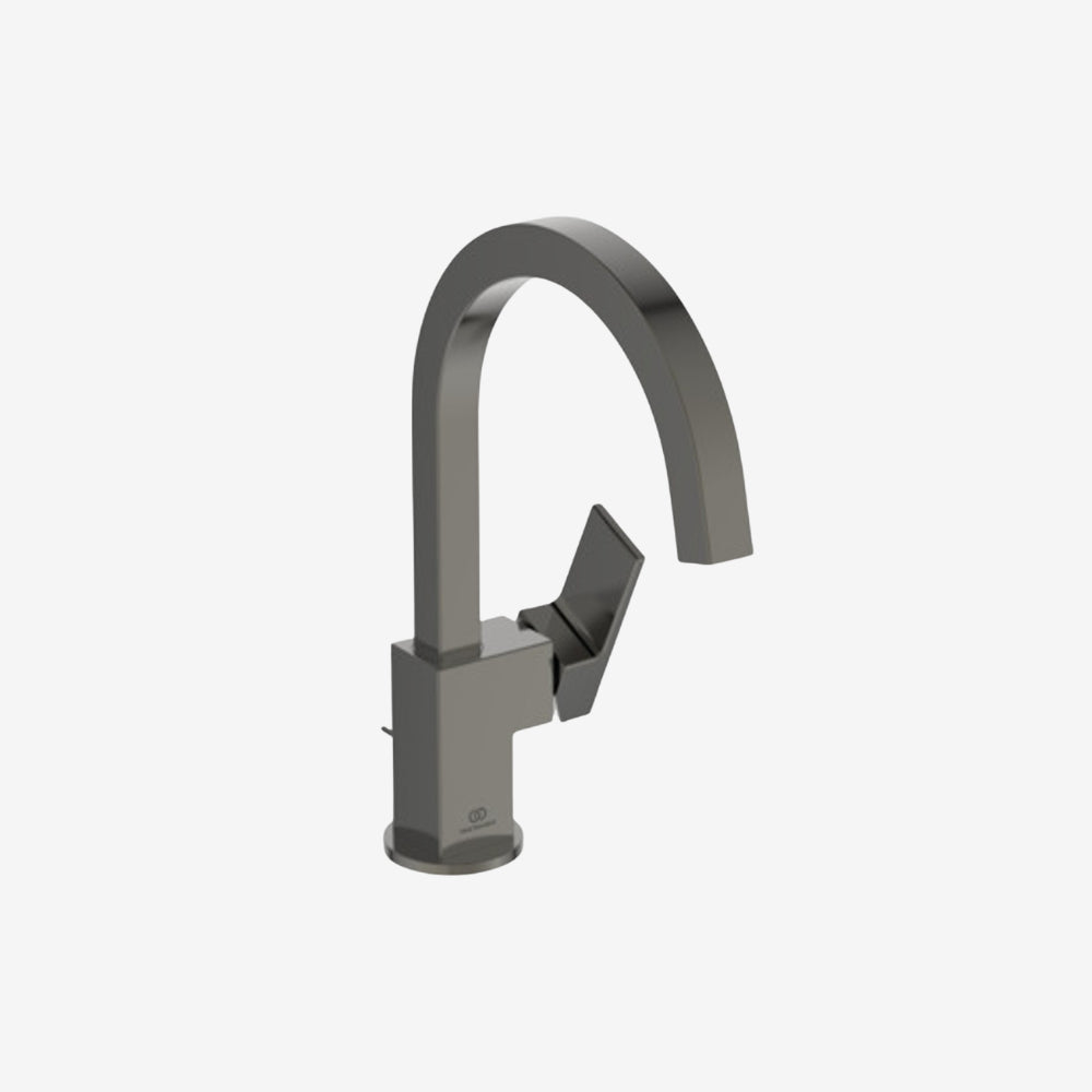 Ideal Standard Extra Solid Brass Deck-Mounted High Spout Basin Mixer 5 L/min with Pop-Up Waste 307 x 90 x 245 mm