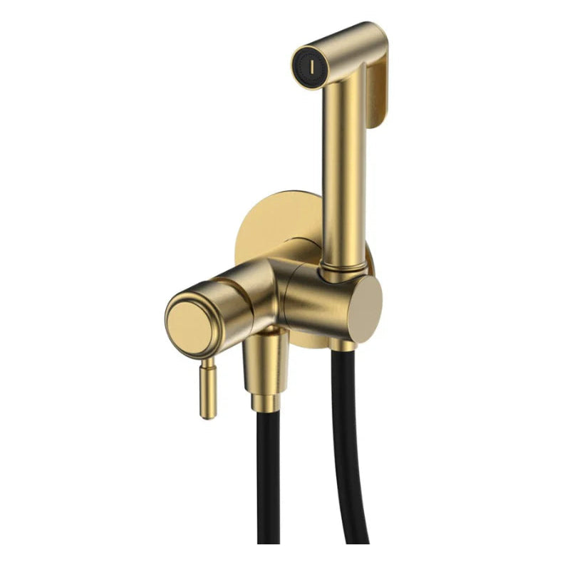 CLEA Ruby Concealed Hot & Cold Two-Function Brass Wall-Mounted Shattaf 130 x 145 mm Round