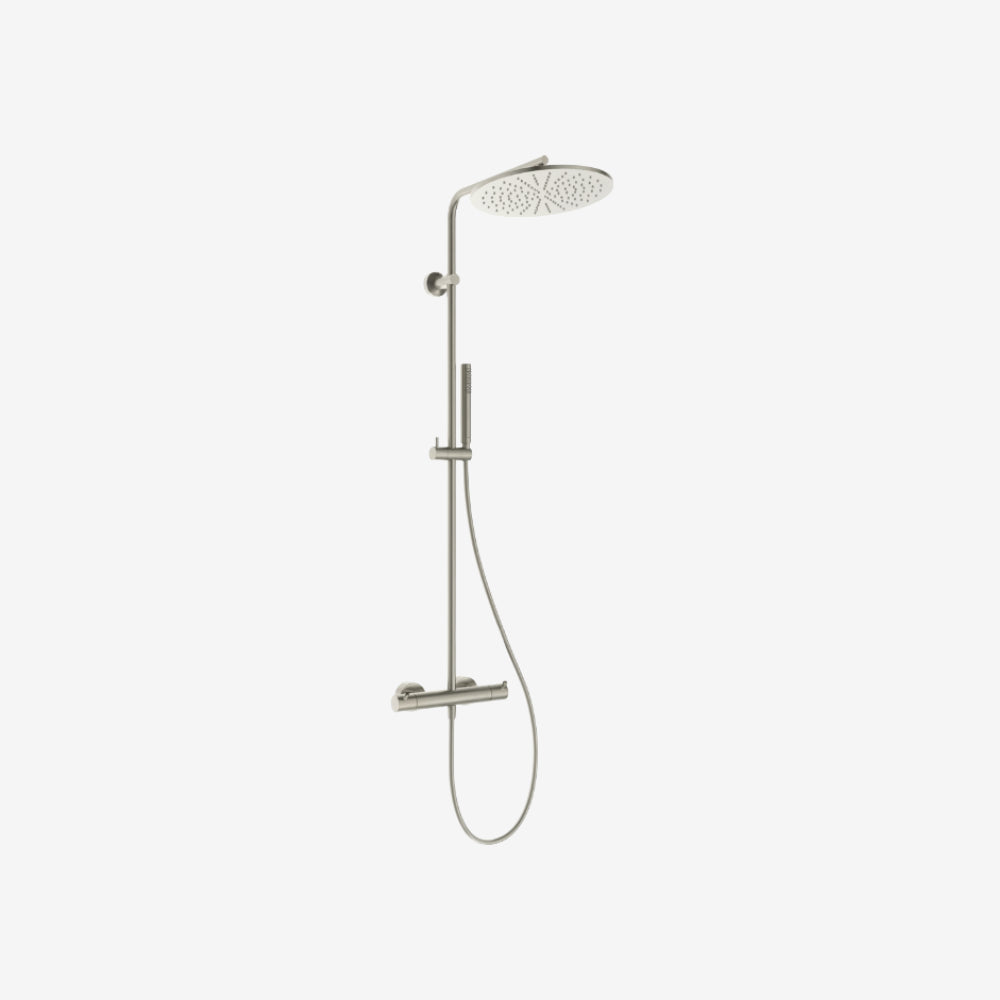 Ideal Standard Ceratherm T125 300 mm Round Rain Head Wall Mounted Thermostatic Shower System 313 x 587 x 1138 mm