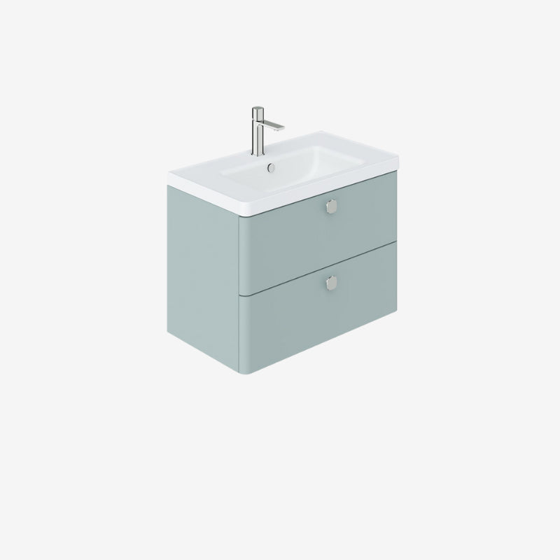 Cameo 800mm Wall-Hung Vanity Unit – 2 Drawers