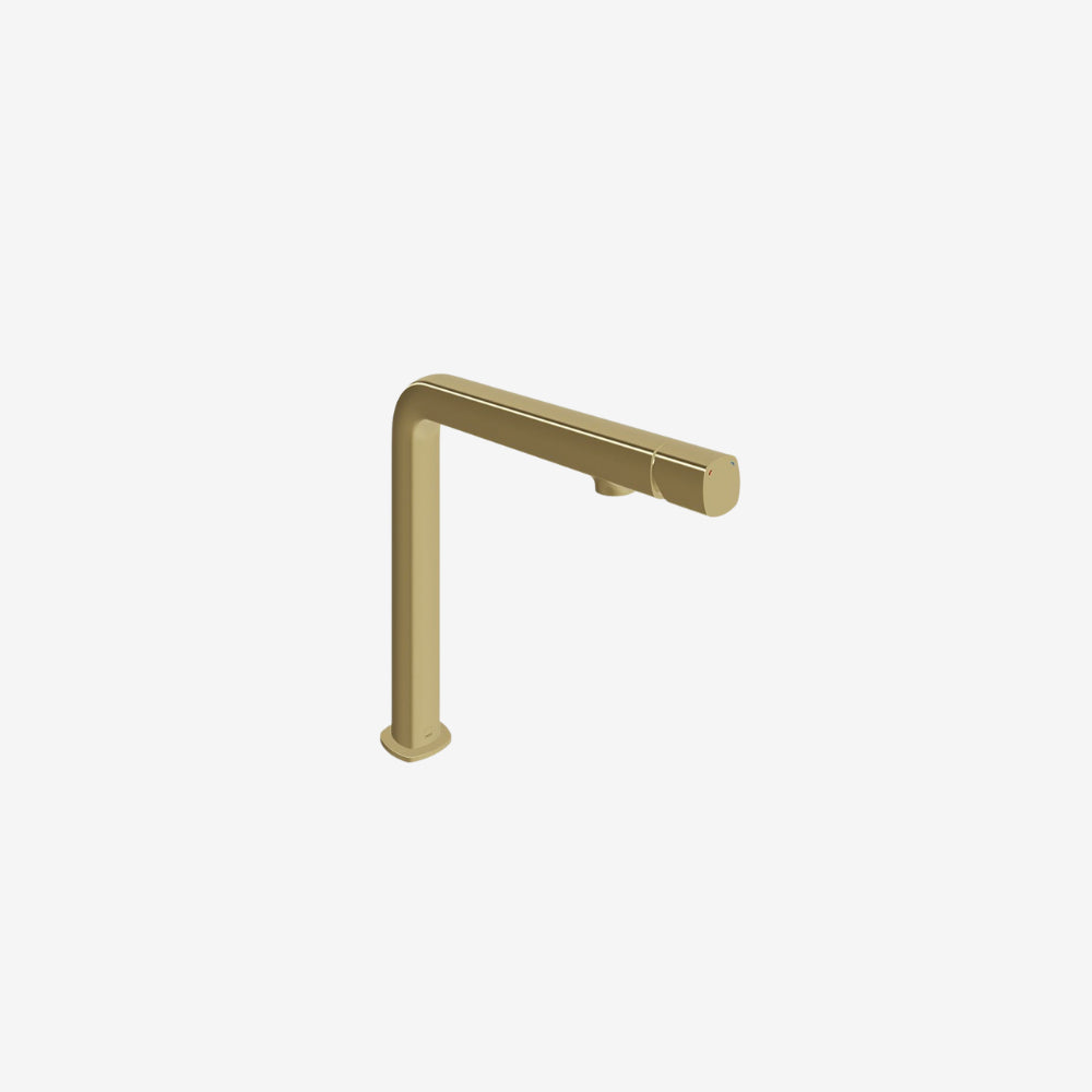 VADO Cameo Brass Deck-Mounted Kitchen Mixer Matt Black 331 x 34 x 305 mm