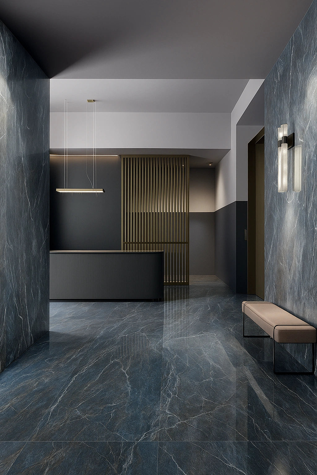 Italy Slabs Italgraniti Blue Saint Laurant Polished