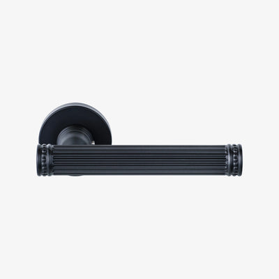 Agata Lever Handle on Round Rose & Cylinder Escutcheon