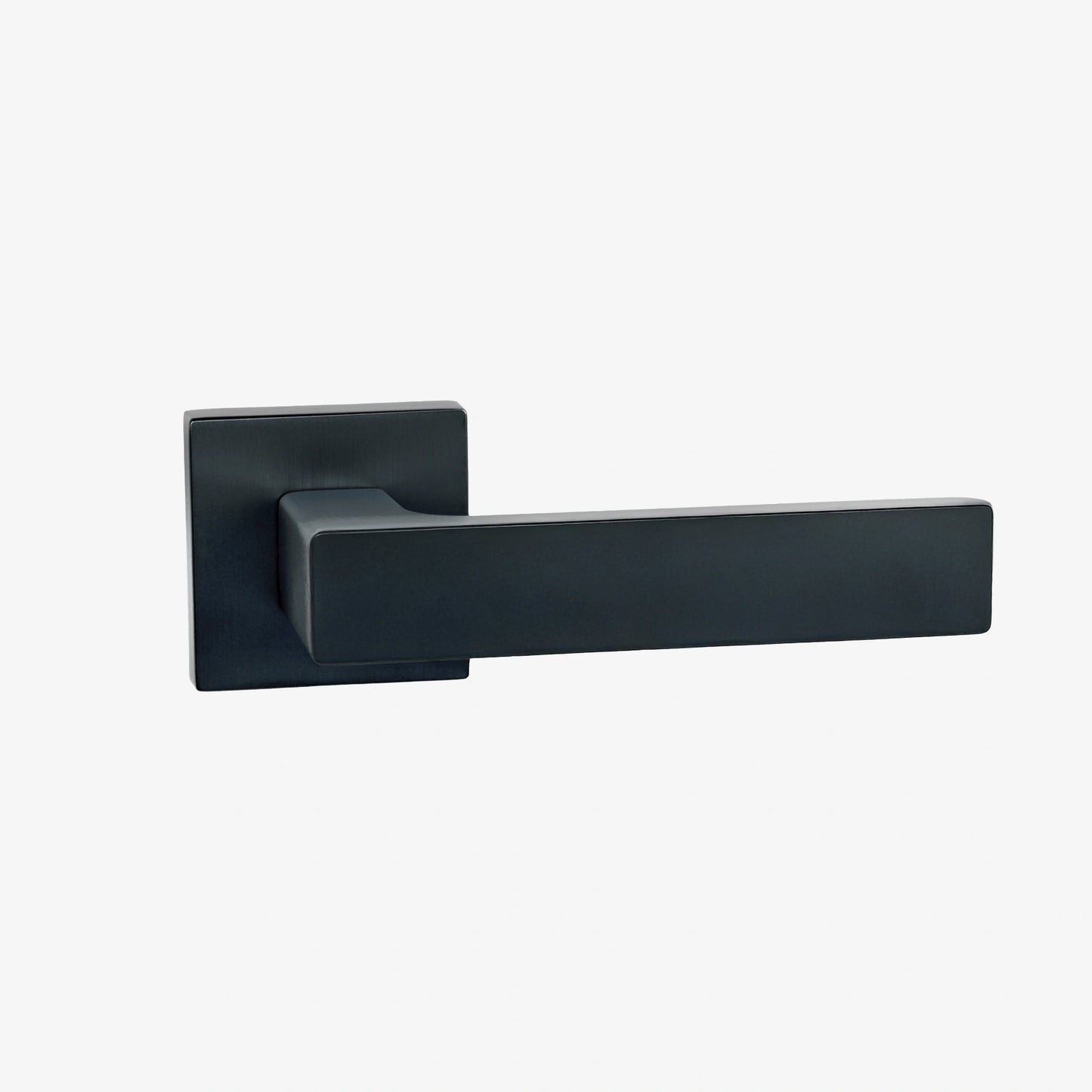 Sapphire Lever Handle on Round Rose & Cylinder Escutcheon