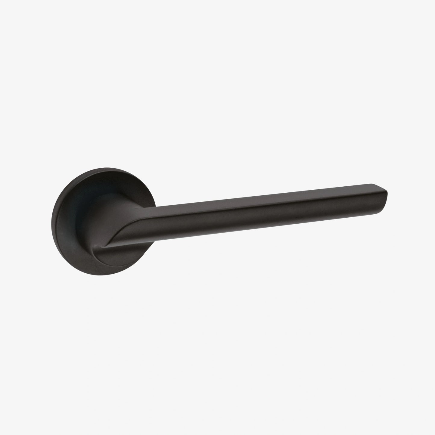 Punto Italy Lever Handle on Round Rose & Cylinder Escutcheon