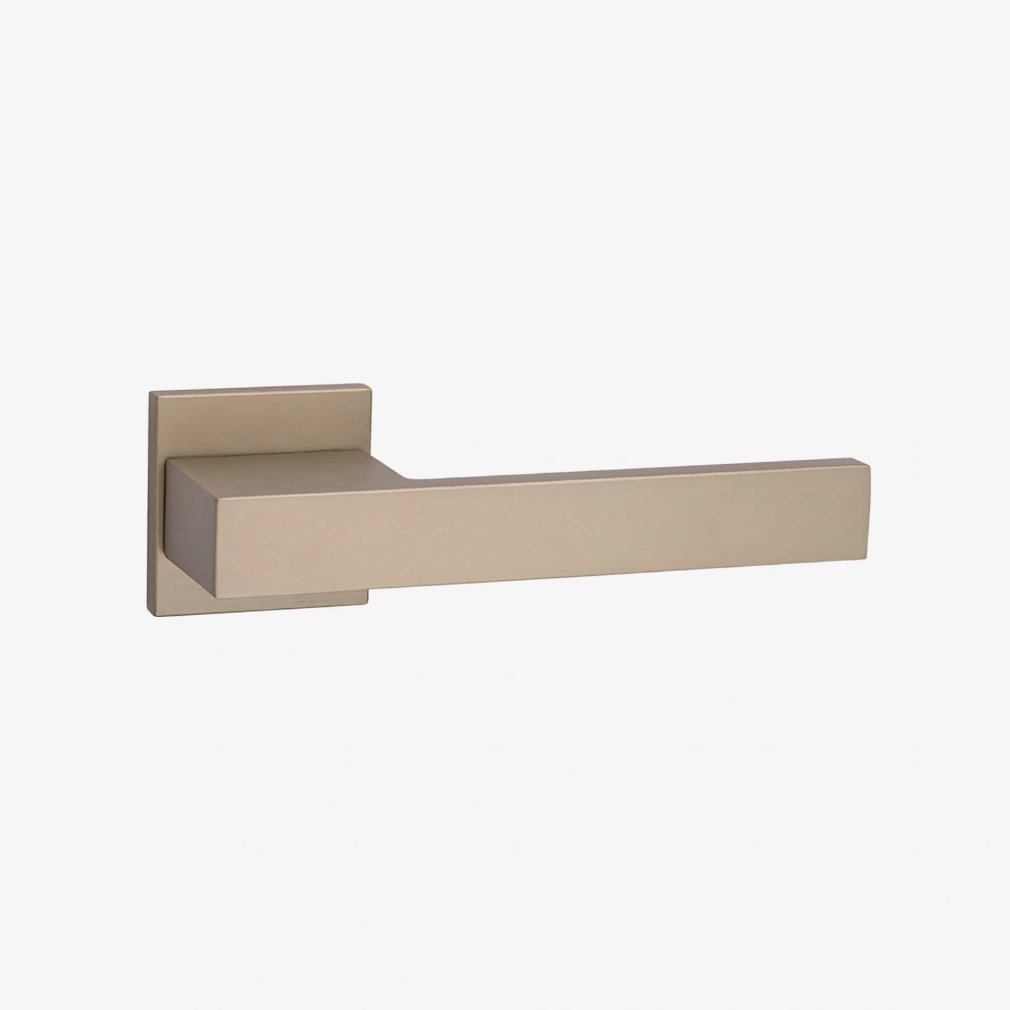 Recta Italy Lever Handle on Round Rose & Cylinder Escutcheon