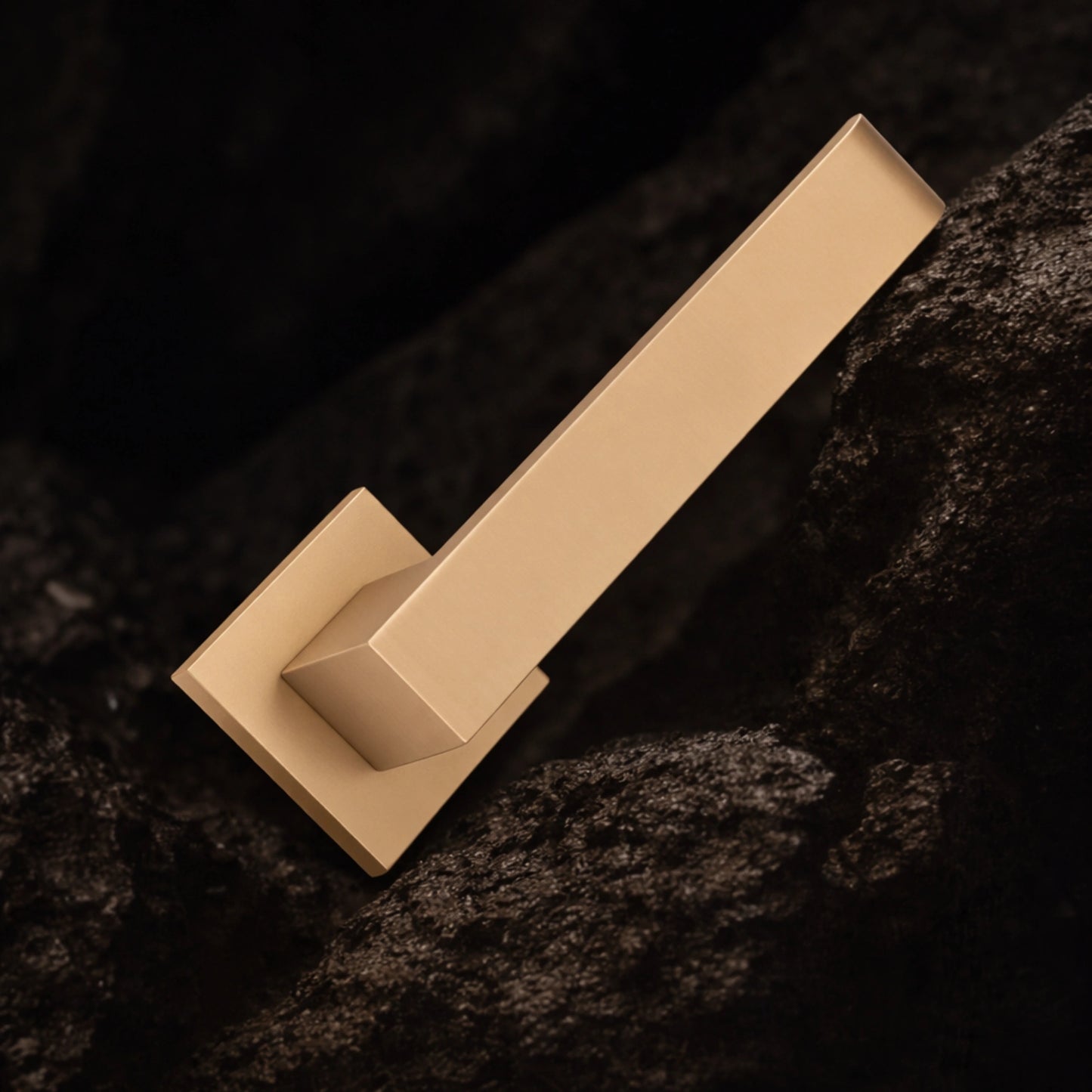 Prima Italy Lever Handle on Round Rose & Cylinder Escutcheon