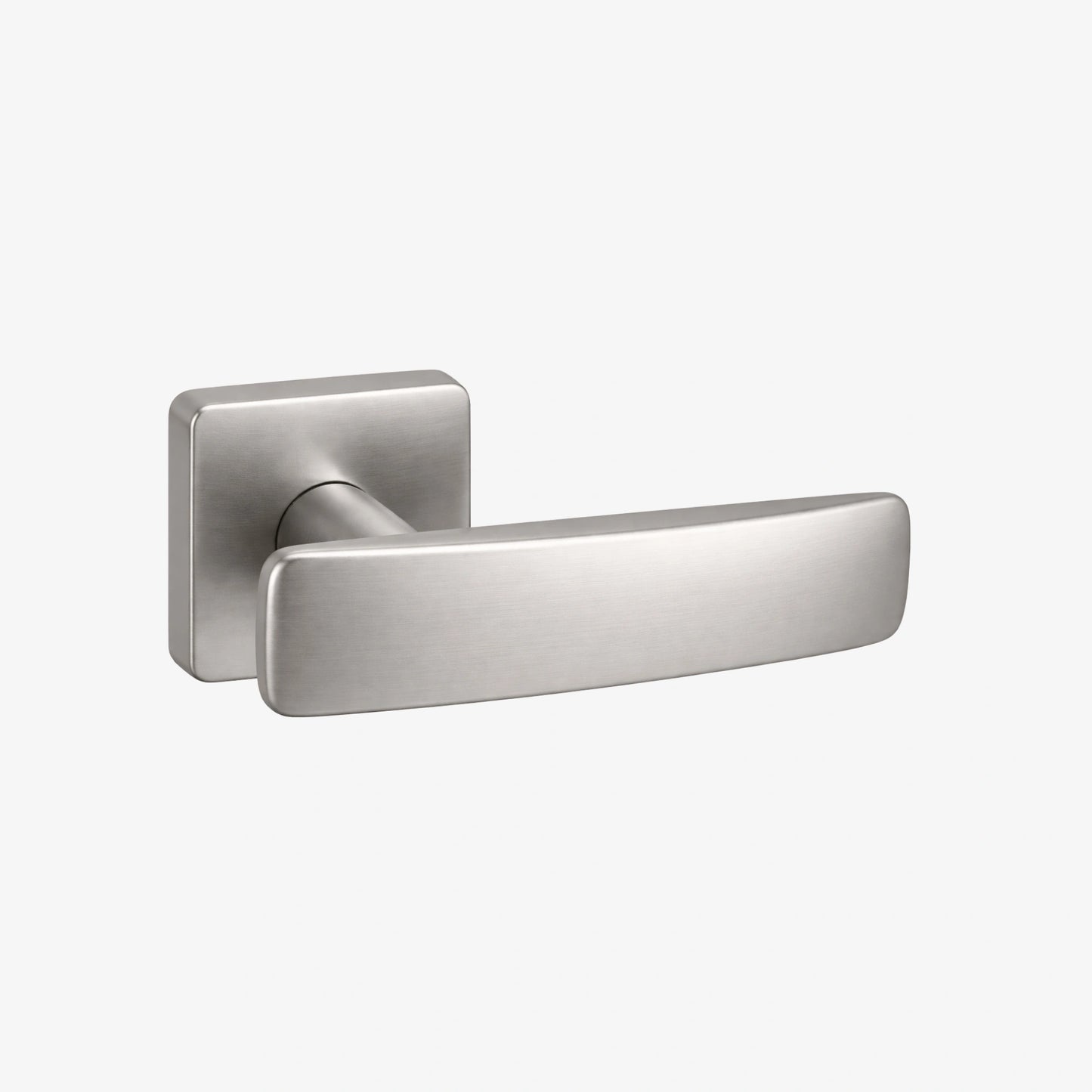 Nautilus Lever Handle on Round Rose & Cylinder Escutcheon