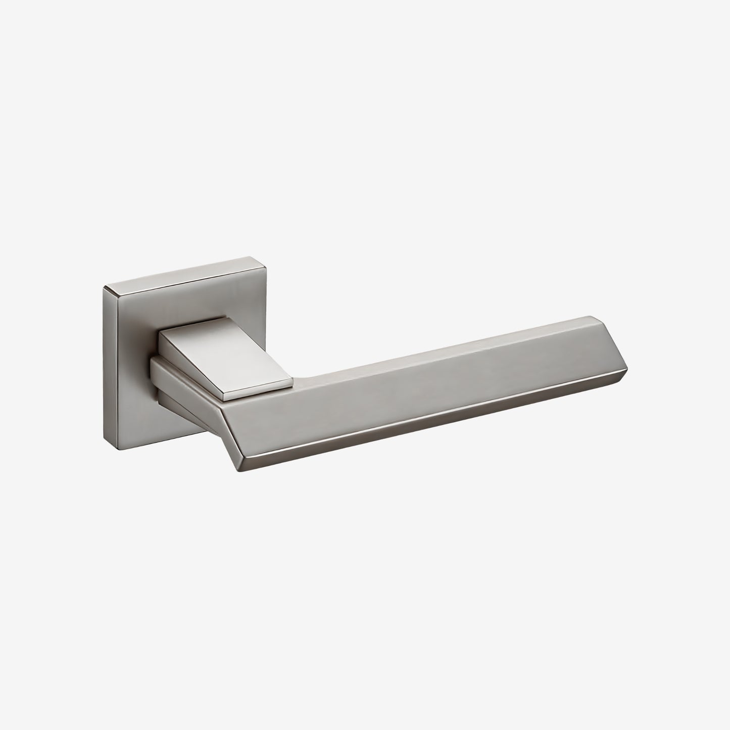Edox Lever Handle on Round Rose & Cylinder Escutcheon