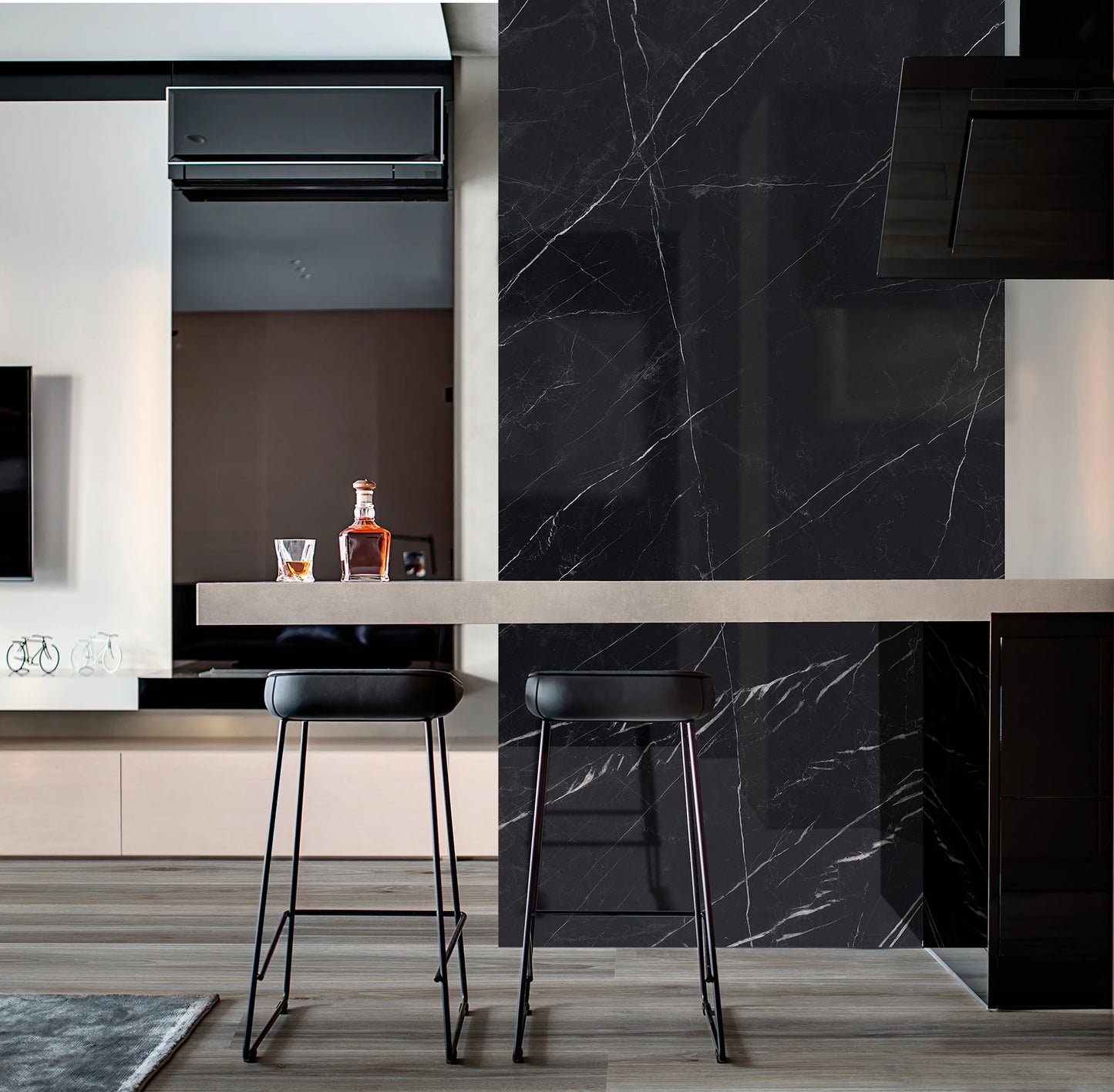 Italy Slabs EnergieKer Marquina Black Polished