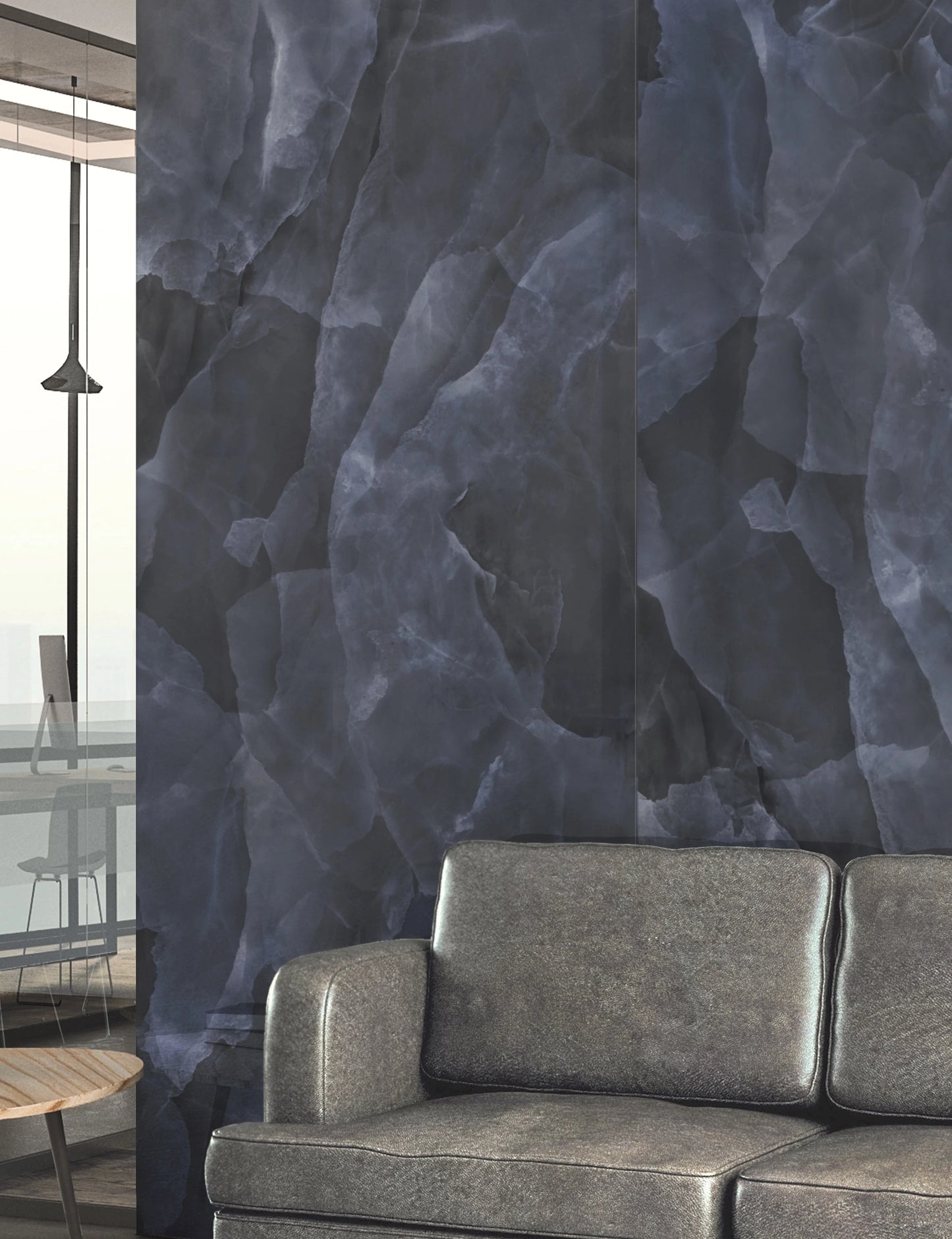 Italy Slabs EnergieKer Onyx Blue Polished