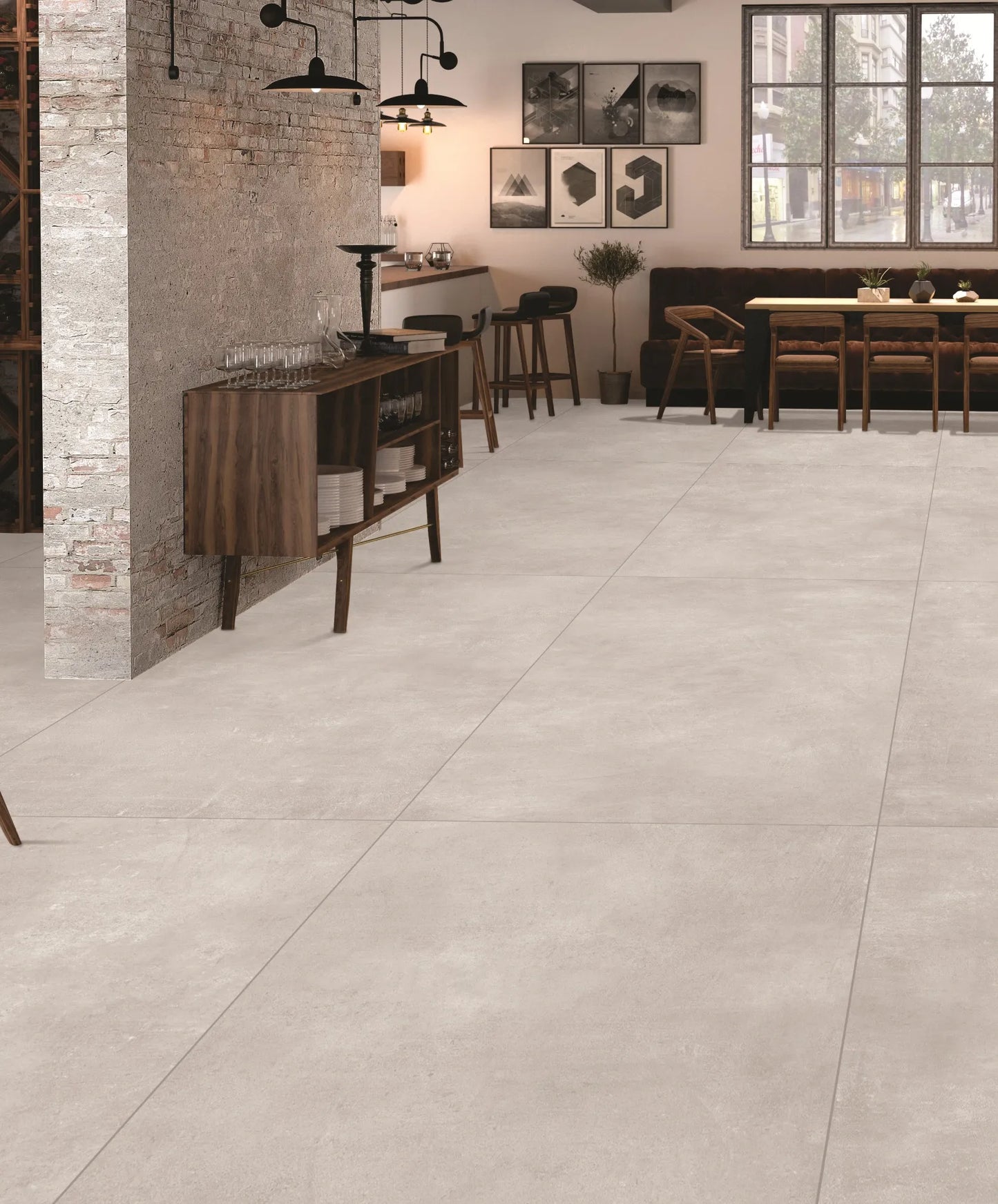 Indian Floor Tiles Vero Monolith Cemento Matt