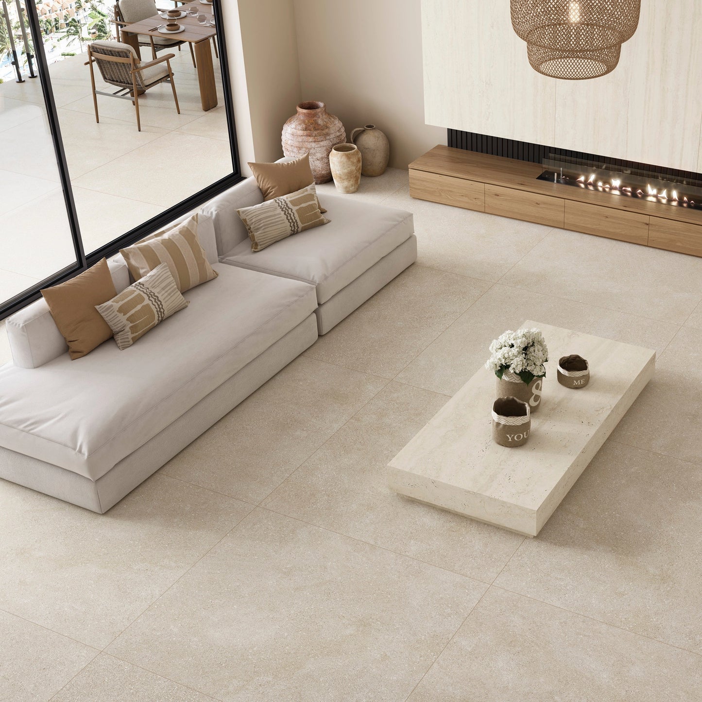 STN Spain Floor Tiles Glover Ivory Matt