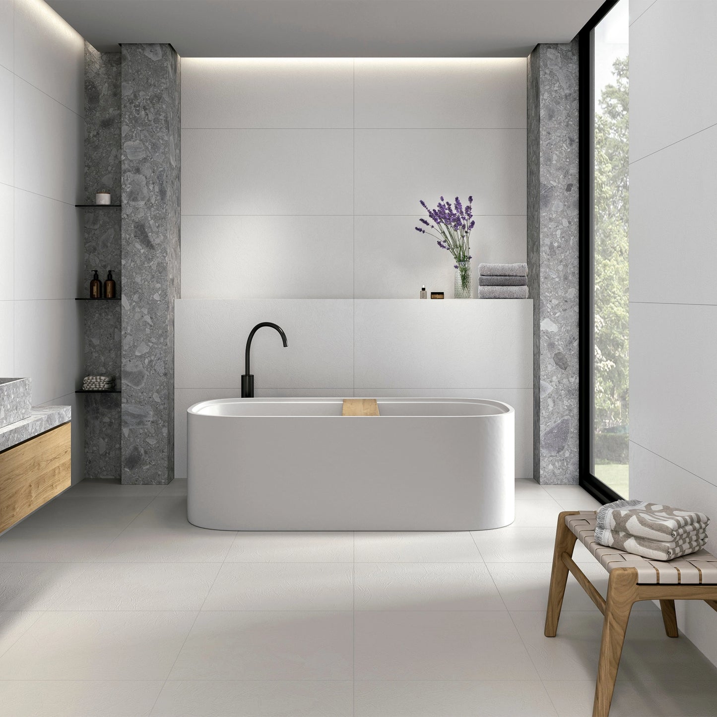 STN Spain Floor Tiles Phase White Matt