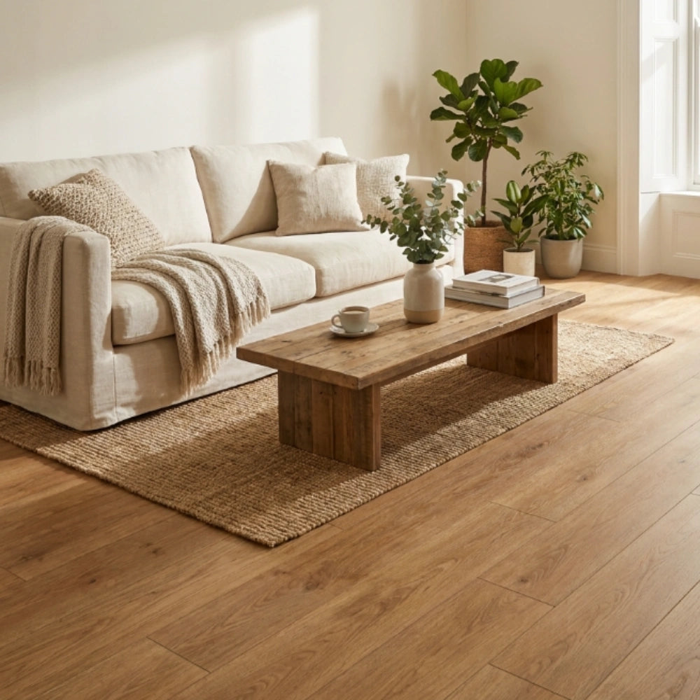 SPC Flooring Straight Planks – Cream | 1220x181x5.0mm