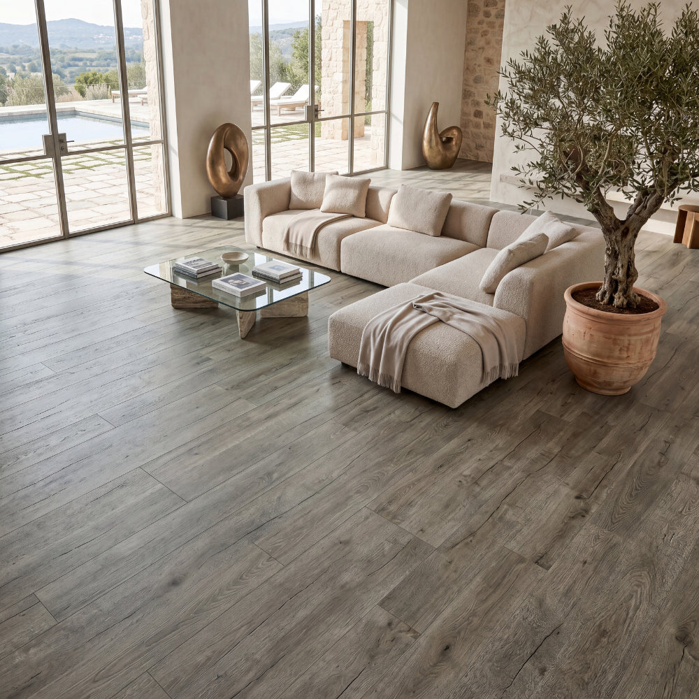LVT Flooring Straight Planks – Bare Gray | 1220x180x4.0mm