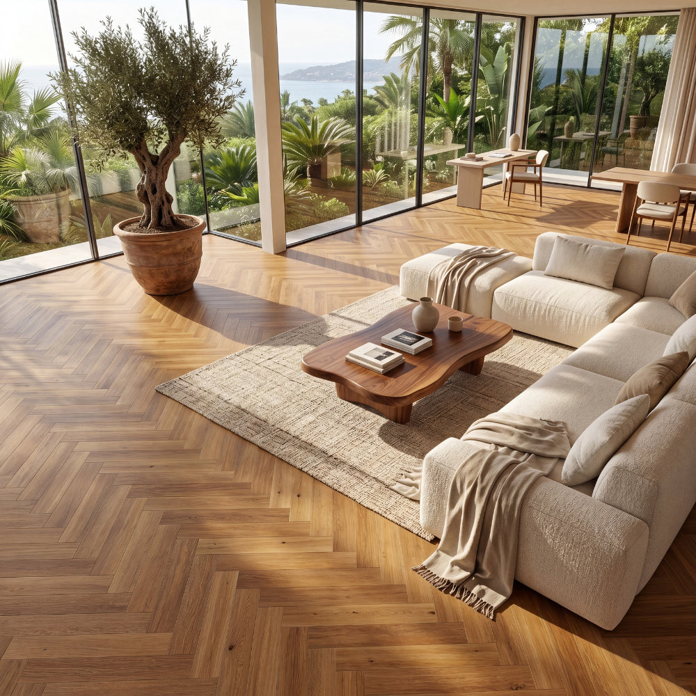 LVT Flooring Herringbone – Brownie | 620x127x4.0mm