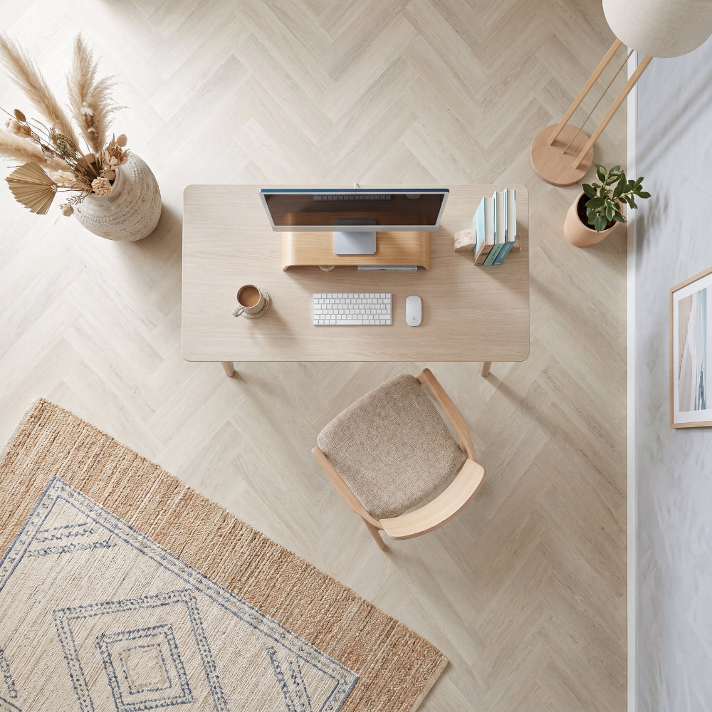 LVT Flooring Herringbone – Snow | 620x127x4.0mm