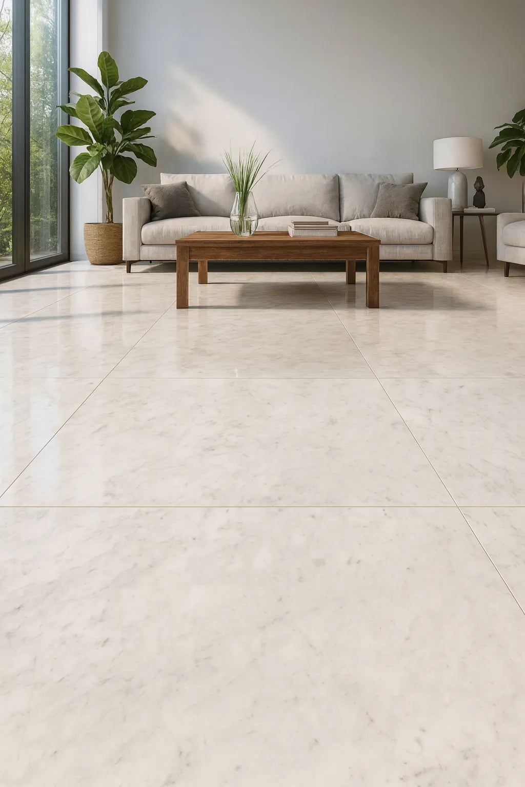 Indian Floor Tiles Vero Diamond Carrara Polished