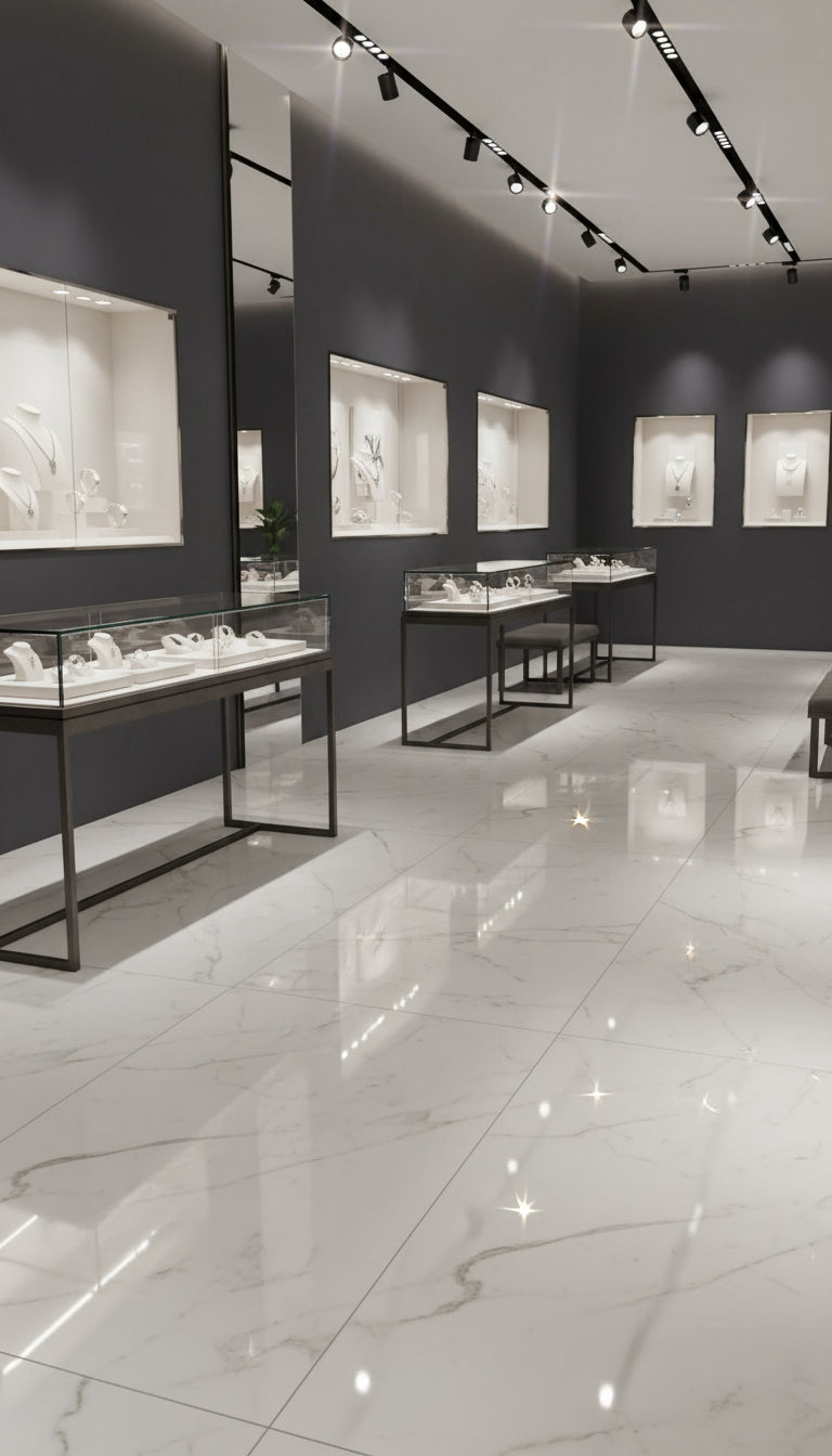 Italy Floor Tiles Keope Element Lux Calacatta Statuarietto Lappato