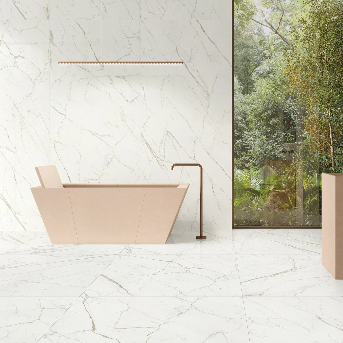 Italy Floor Tiles Keope Element Lux Calacatta Statuarietto Lappato