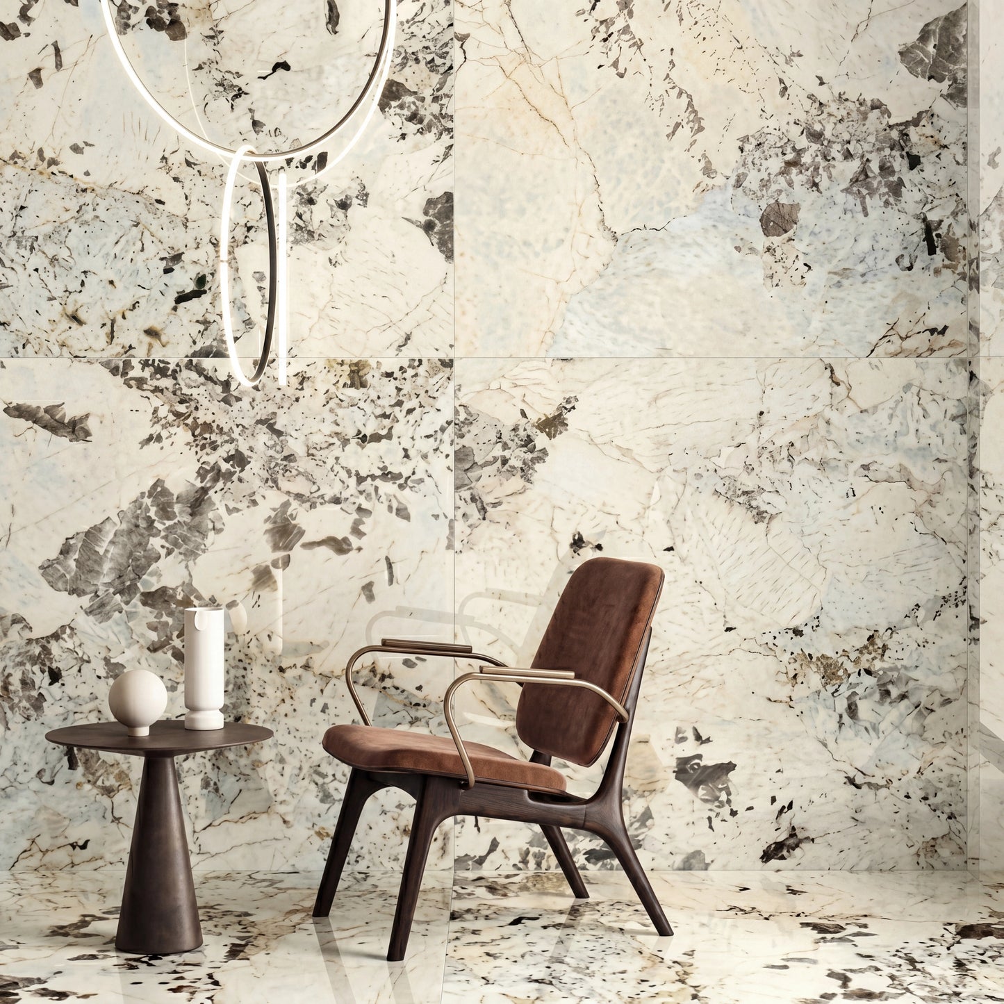 Italy Slabs Keope 9cento Riflesso Bianco Lappato