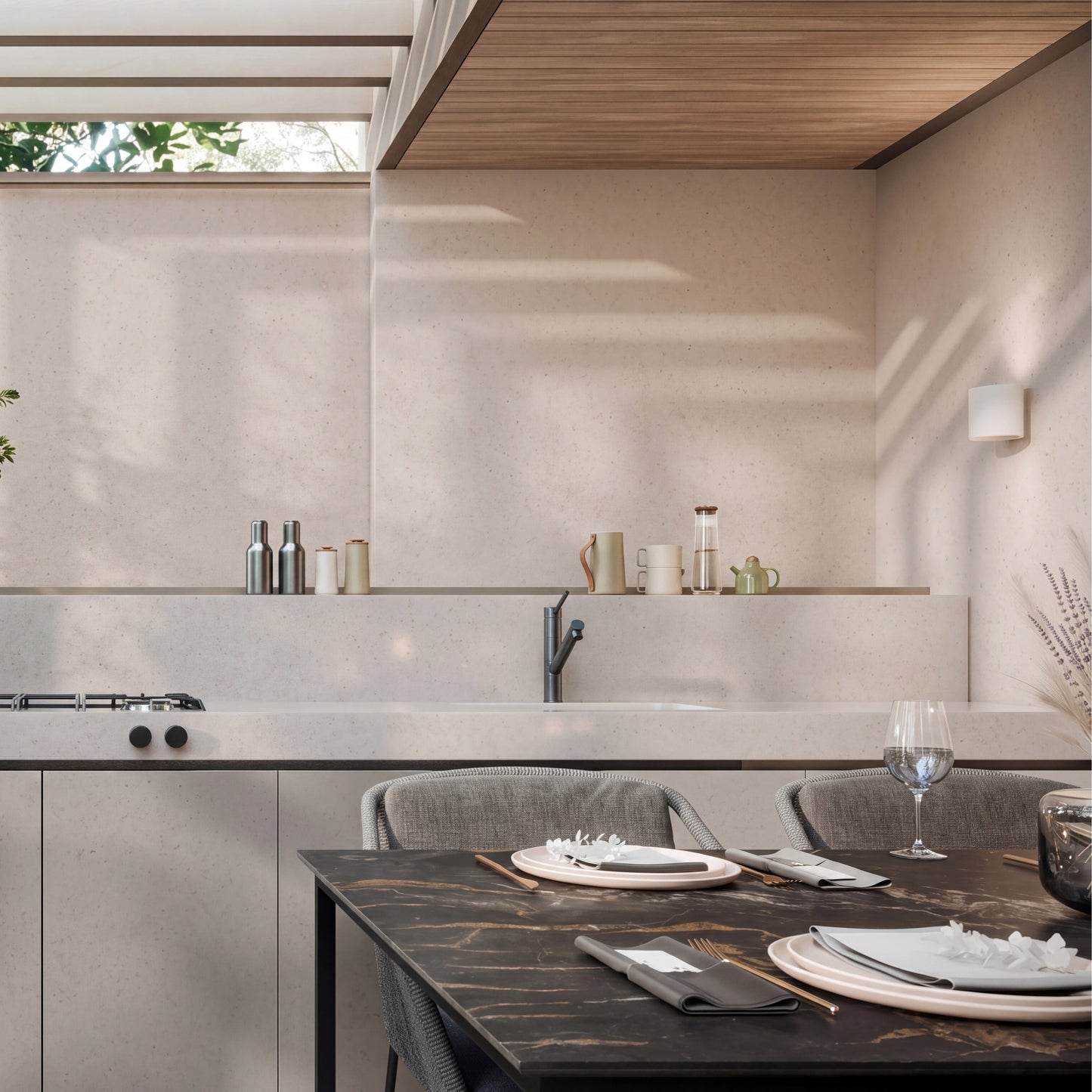 Spain Slab Techlam Limestone Matt