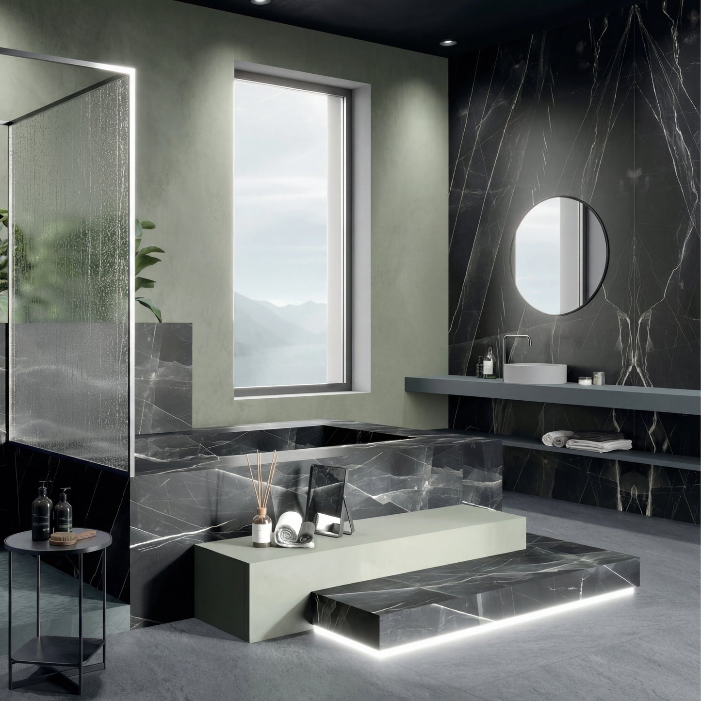 Italy Slabs Vero Black Diamond Bookmatch Polished