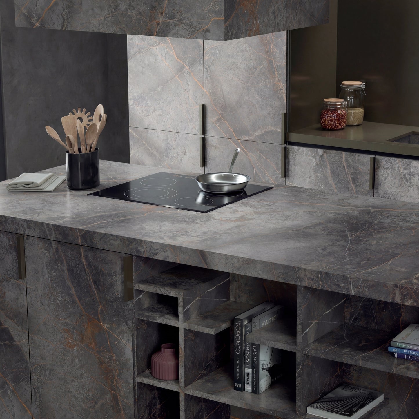 Italy Slabs Vero Sahara Grey Bookmatch Polished