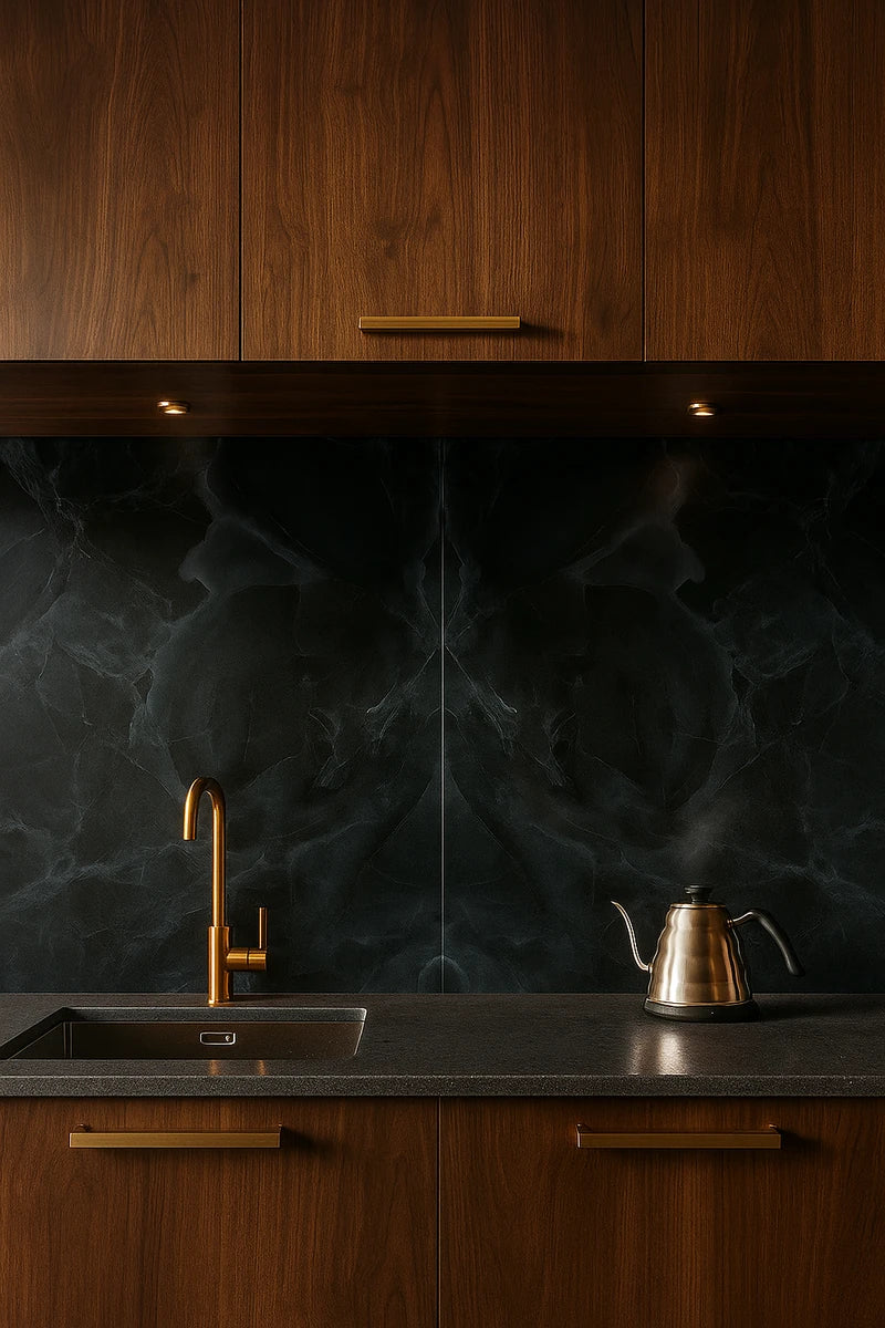 Italy Slabs Vero Onice Nero Bookmatch Polished