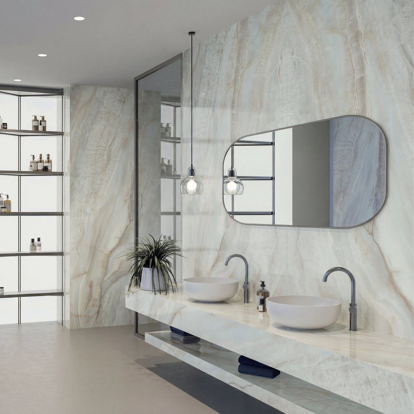 Italy Slabs Vero Glam Ivory Bookmatch Polished