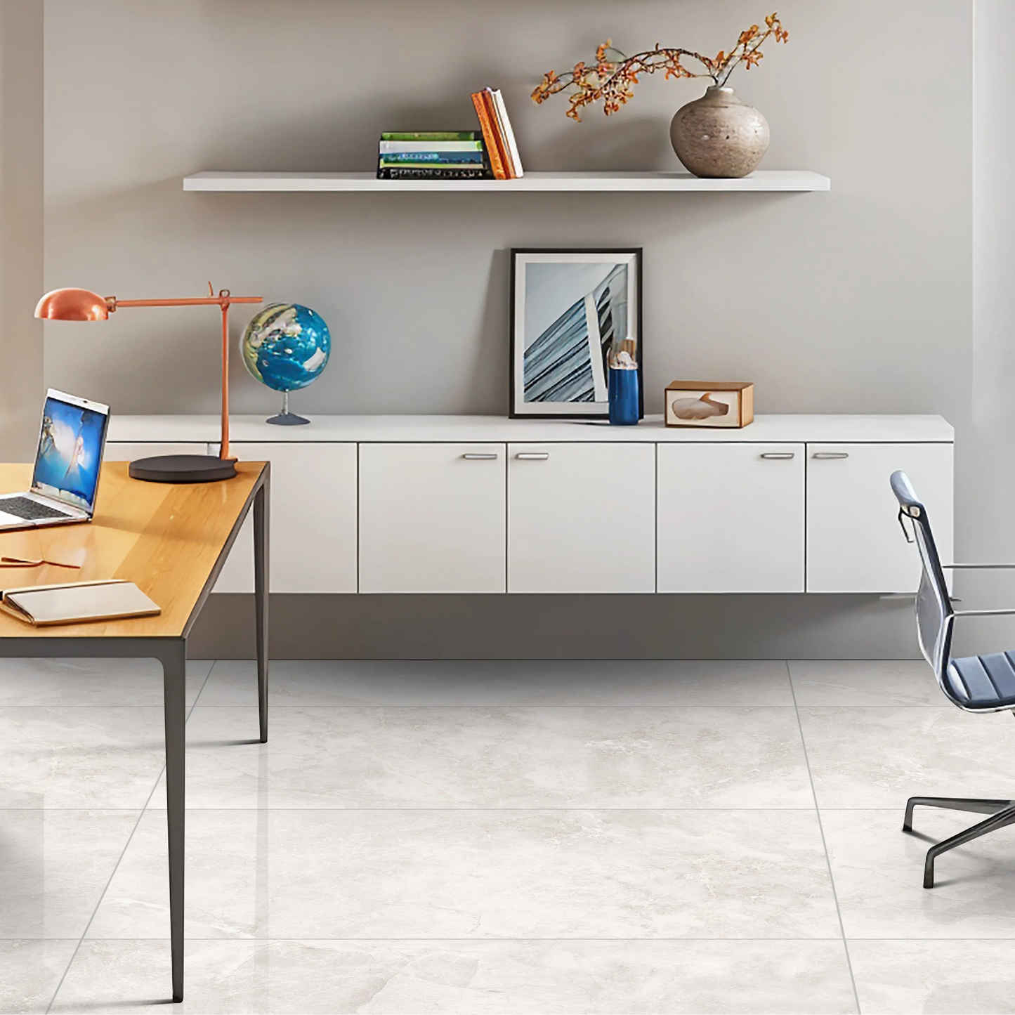 Indian Floor Tiles Vero Mersion Silver Polished