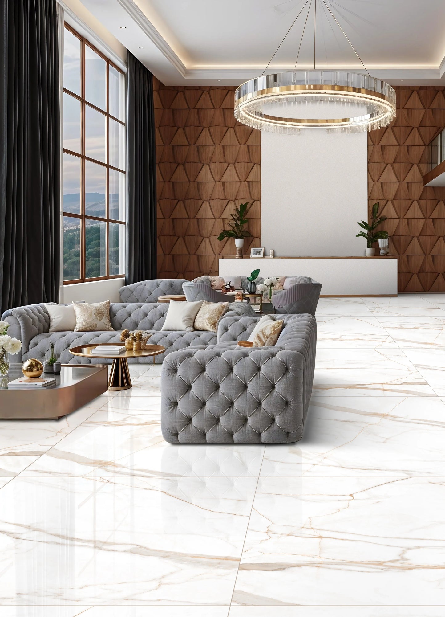 Indian Floor Tiles Vero Calacatta Oro Polished