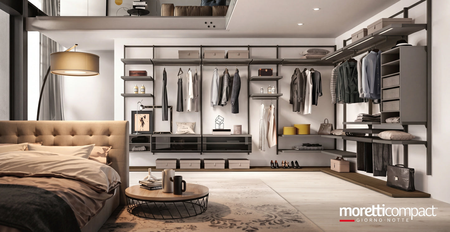 Wall Mounted Cabins Orion Corner Walk-In Closet O423