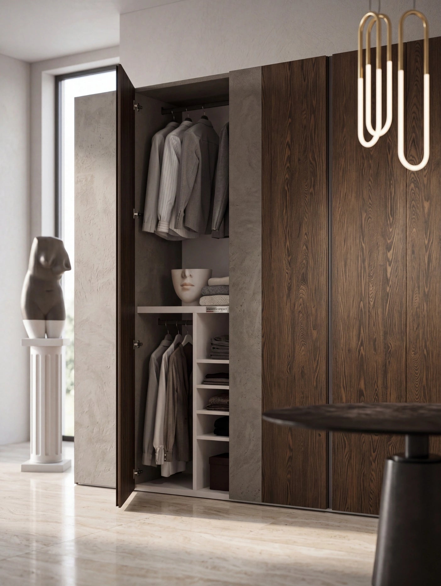 Bora Wardrobe with Hinged Doors B364