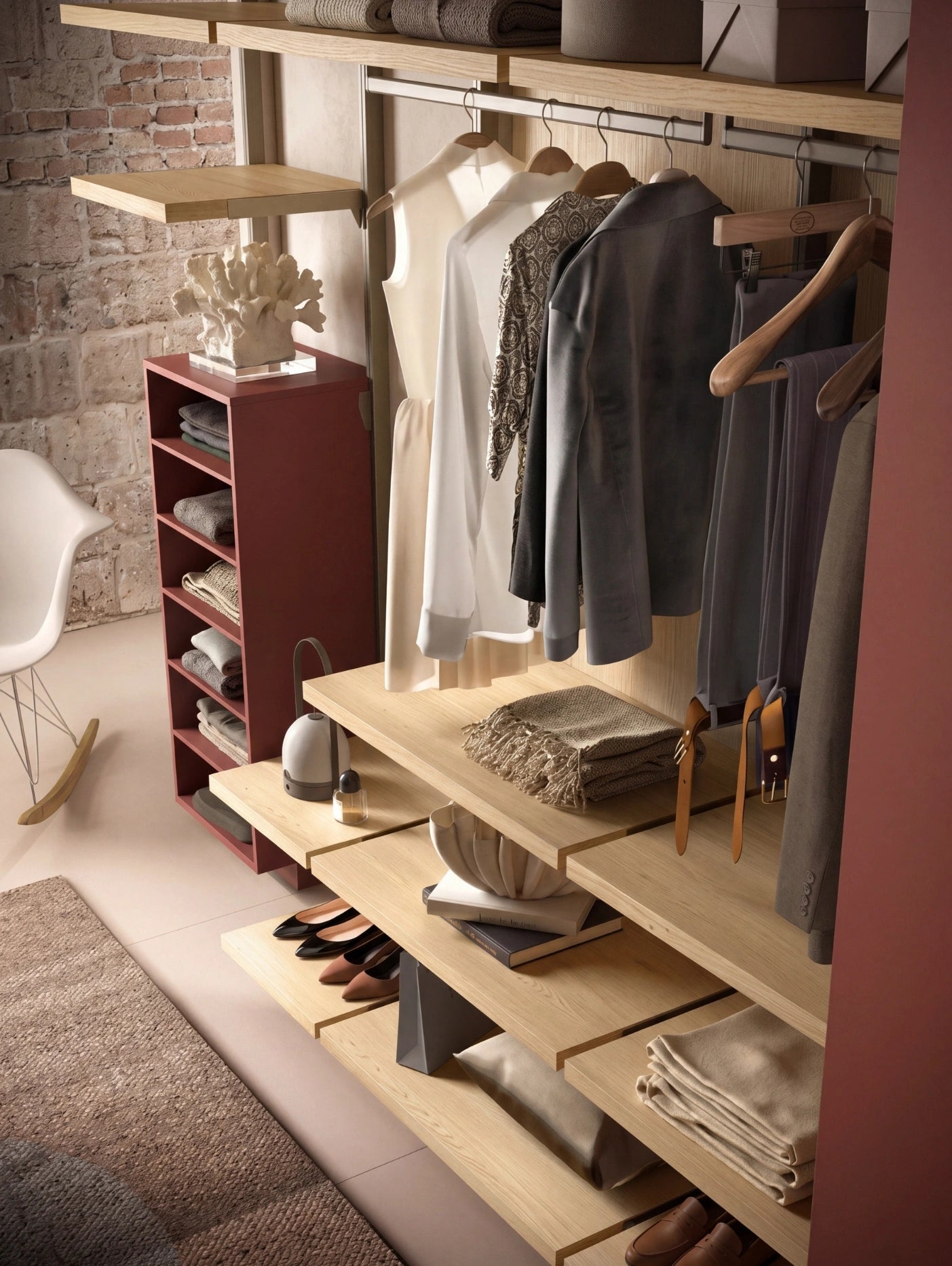 Wall Mounted Cabins Walk-In Wardrobe Orion Linear O424