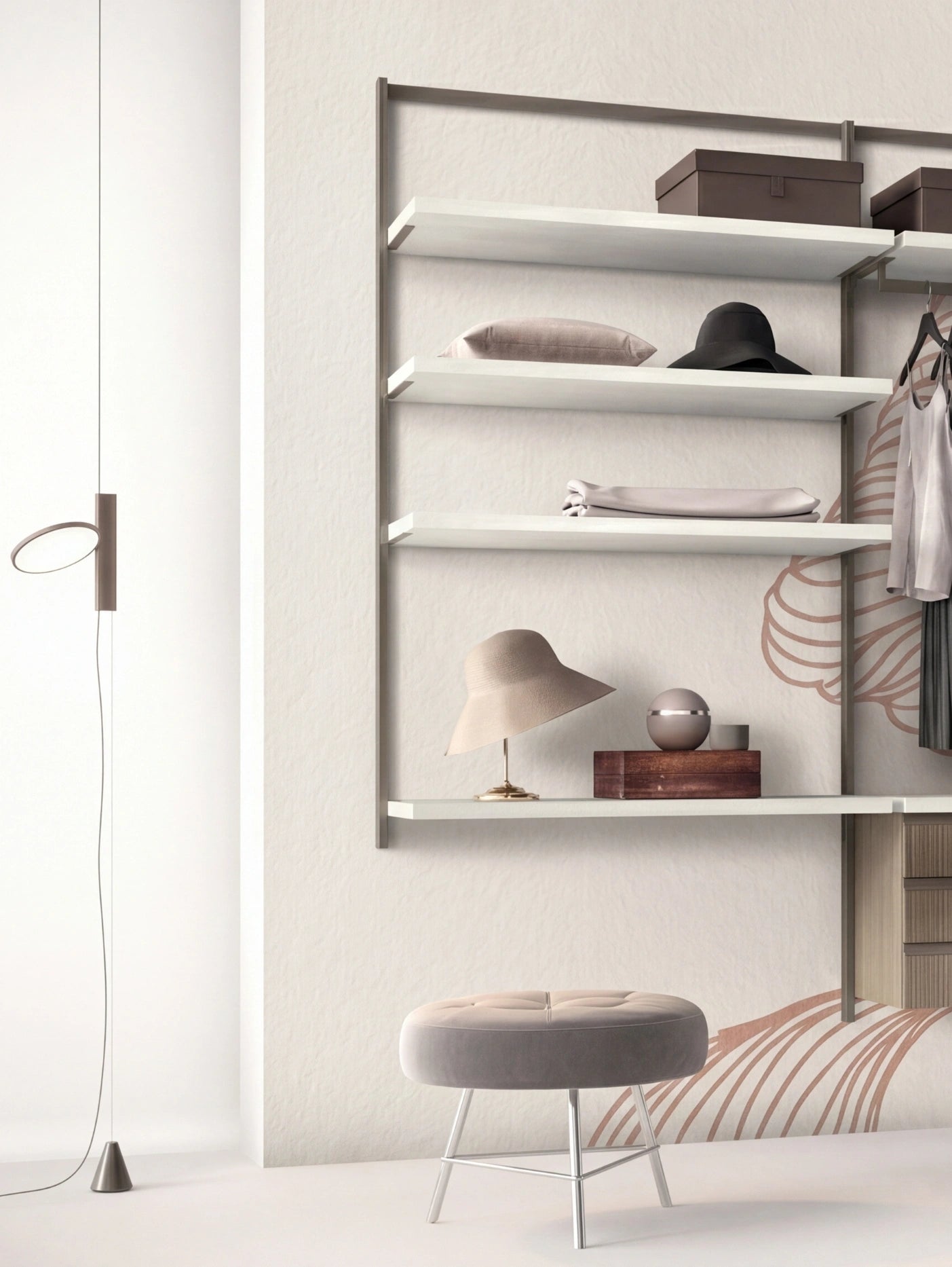 Wall Mounted Cabins Walk-In Wardrobe Orion Linear O422