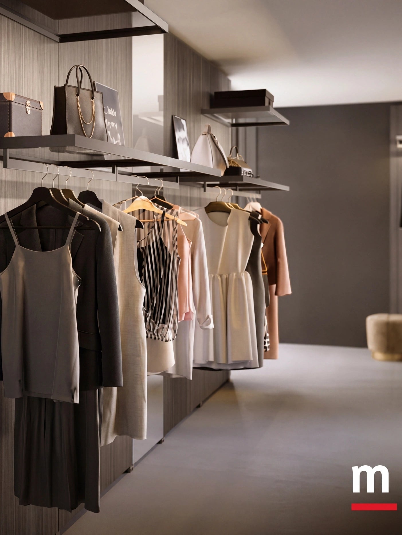 Rack Cabins Gemini Walk-In Closet in Boutique Version G227