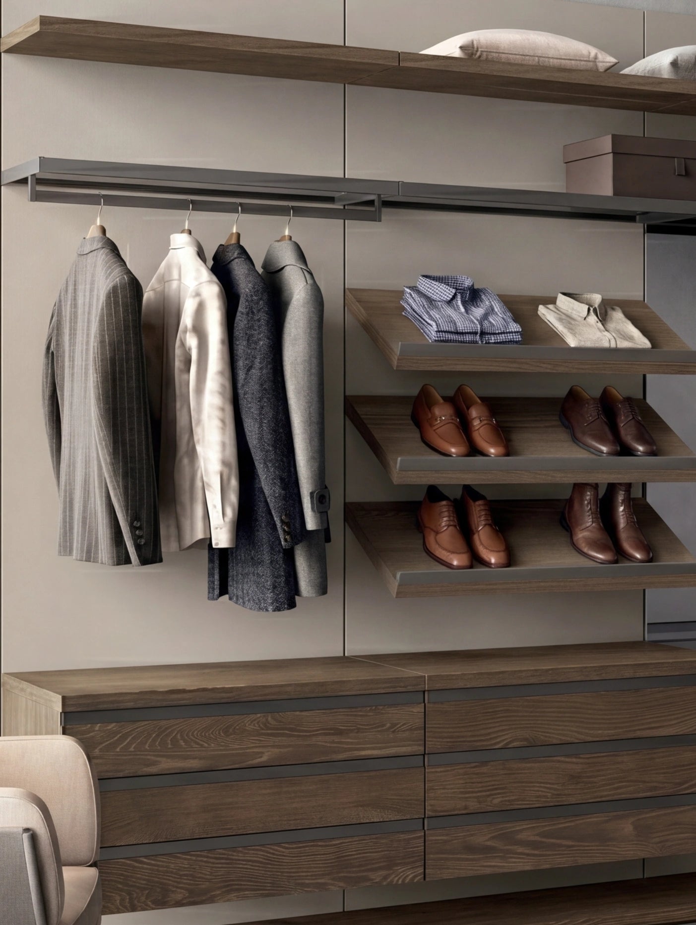 Rack Cabins Gemini Linear Walk-in Closet G222