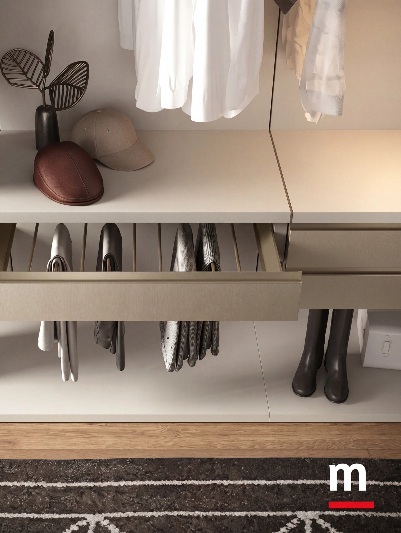 Rack Cabins Gemini Linear Walk-in Closet G223