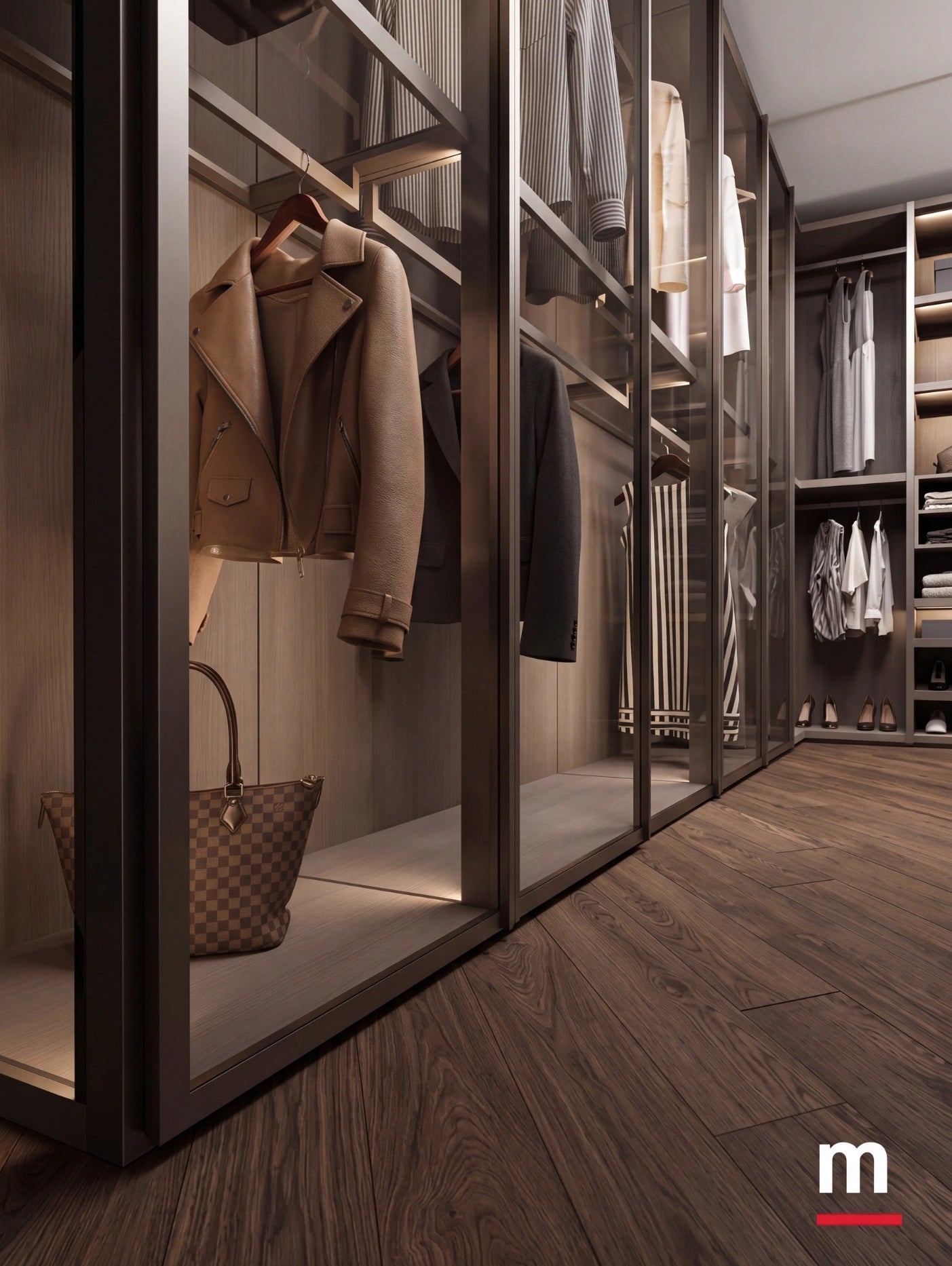 Shoulder Cabins Antares Walk-in Closet with Central Island A122