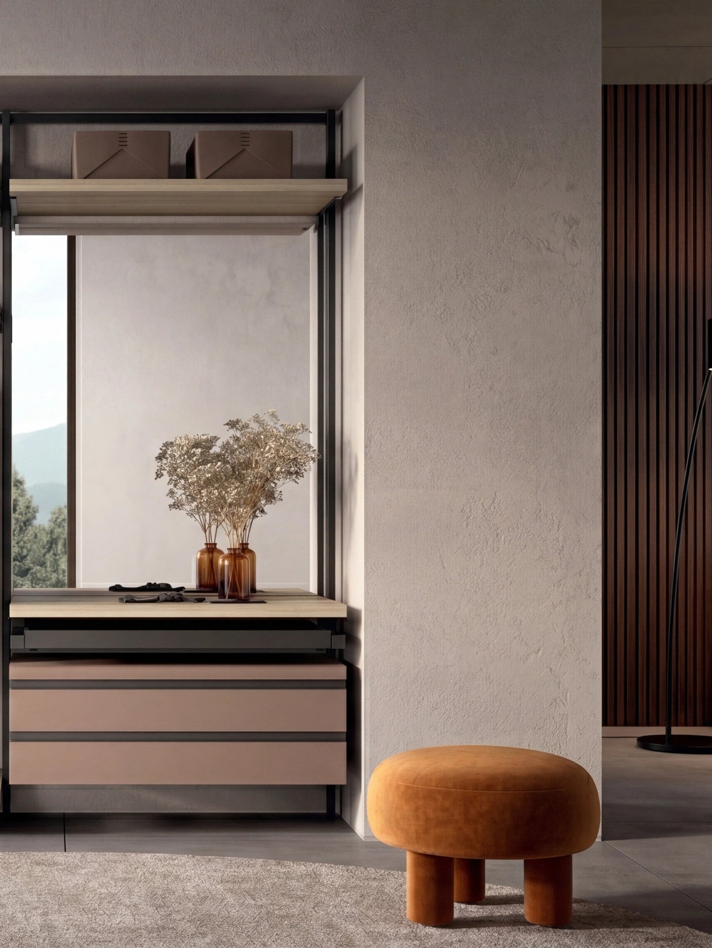 Wall Mounted Cabins Walk-In Wardrobe Orion Linear O421