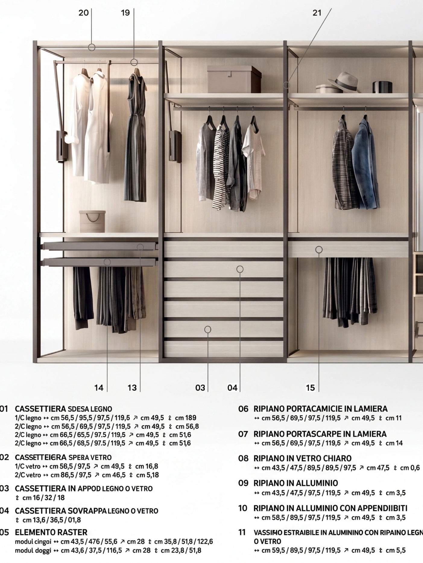 Shoulder Cabins Antares Walk-in Closet Glass Hinged Doors A125