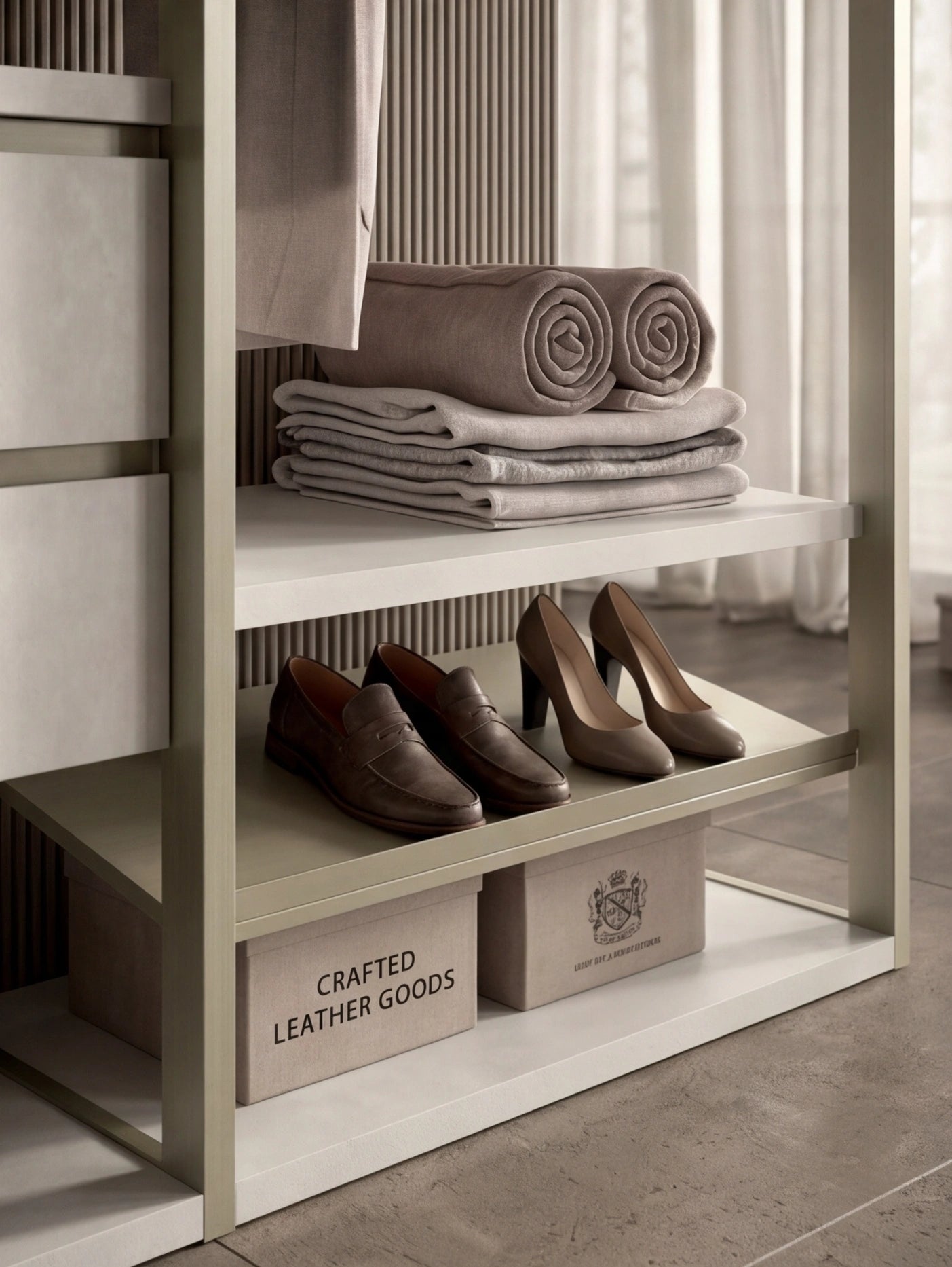 Shoulder Cabins Antares Linear Walk-in Closet A121